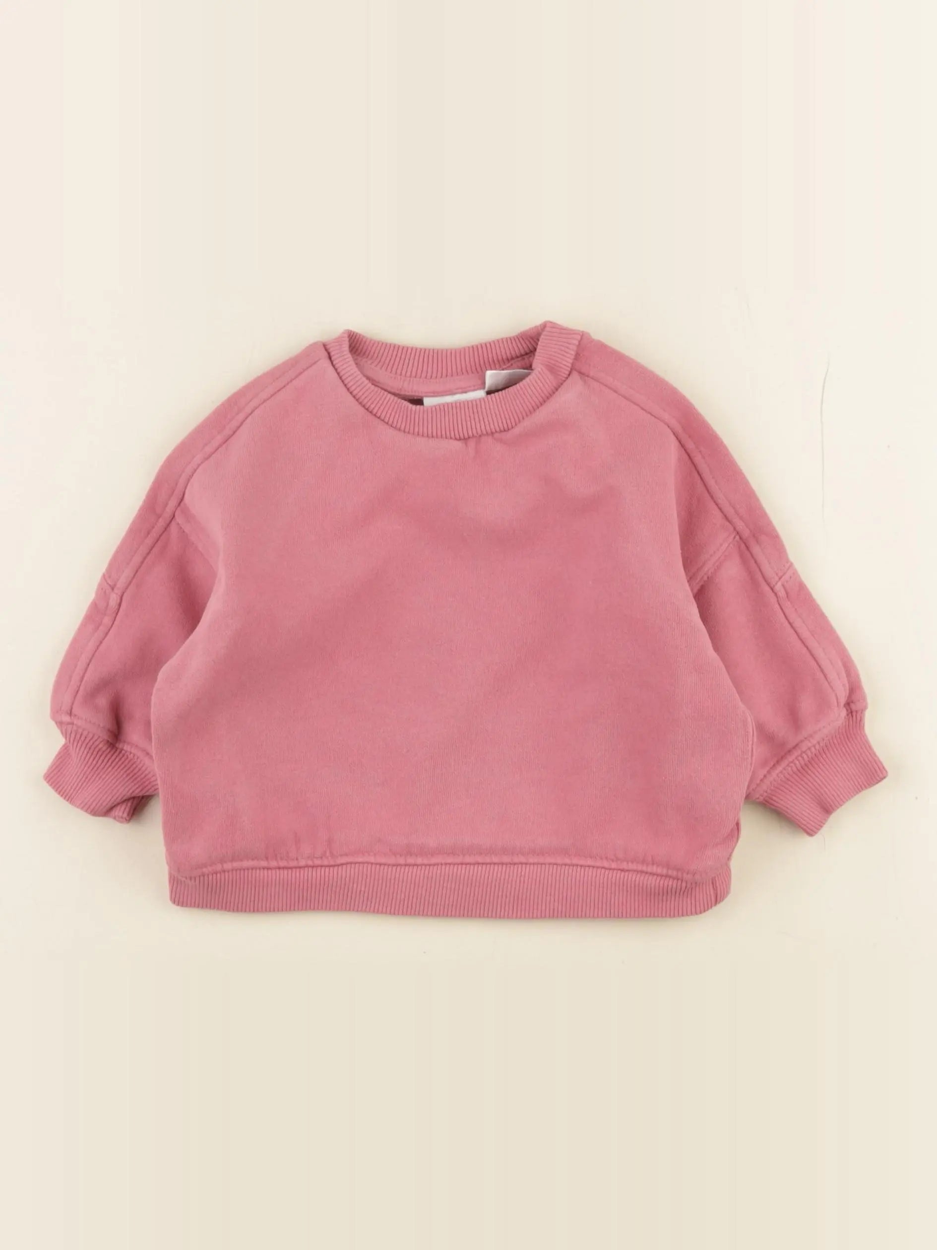 Zara - sweat rose - 3/6 mois