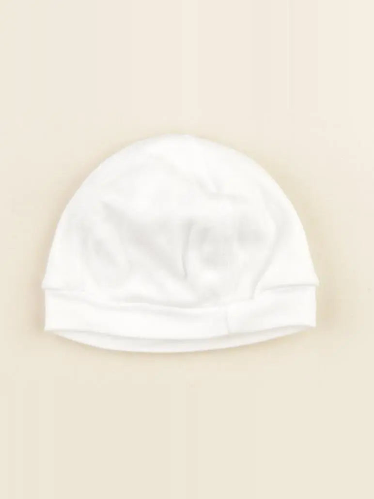 Petit Bateau - bonnet de naissance blanc - 0/3 mois