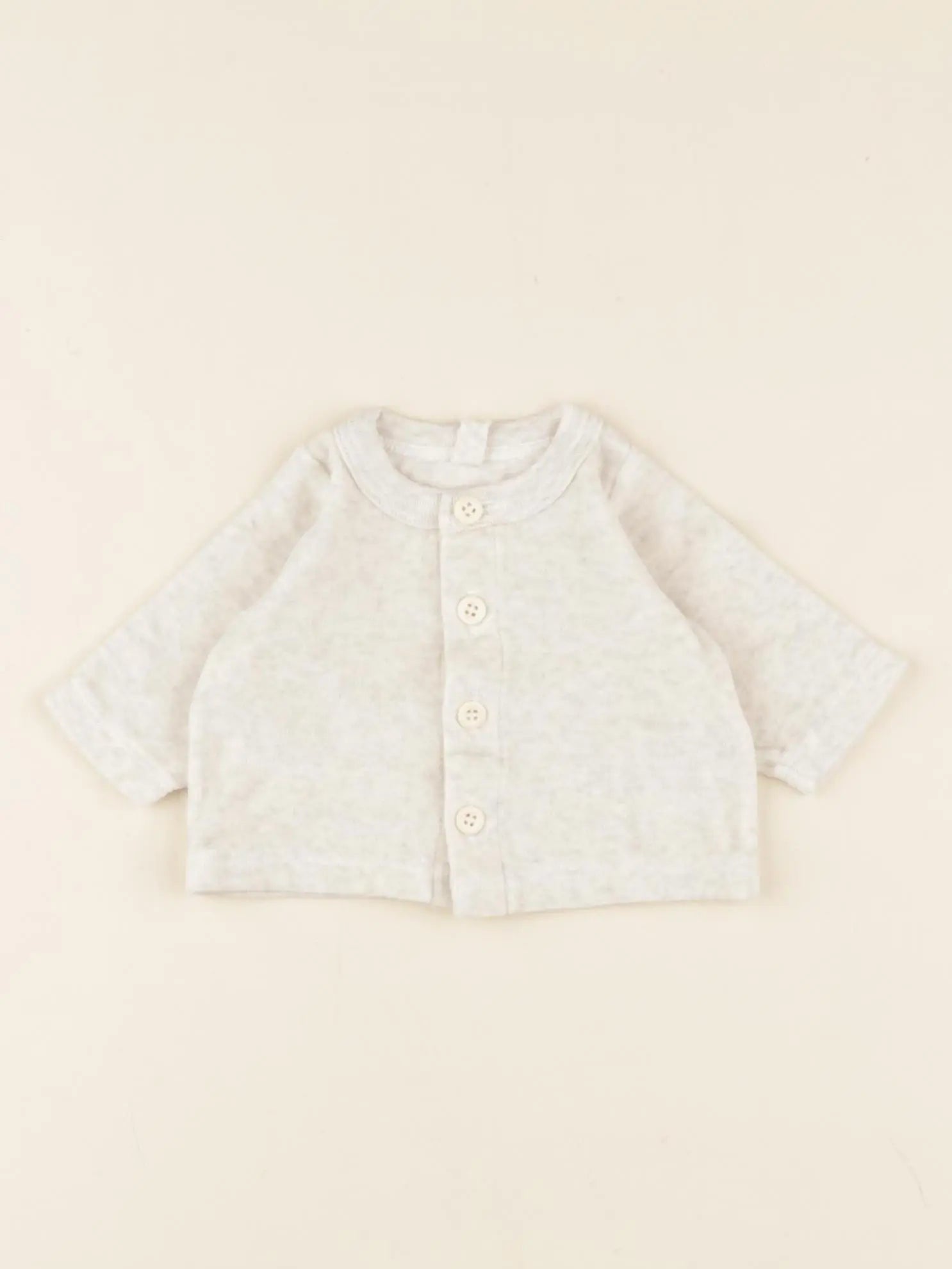 Petit Bateau - gilet beige - 0 mois