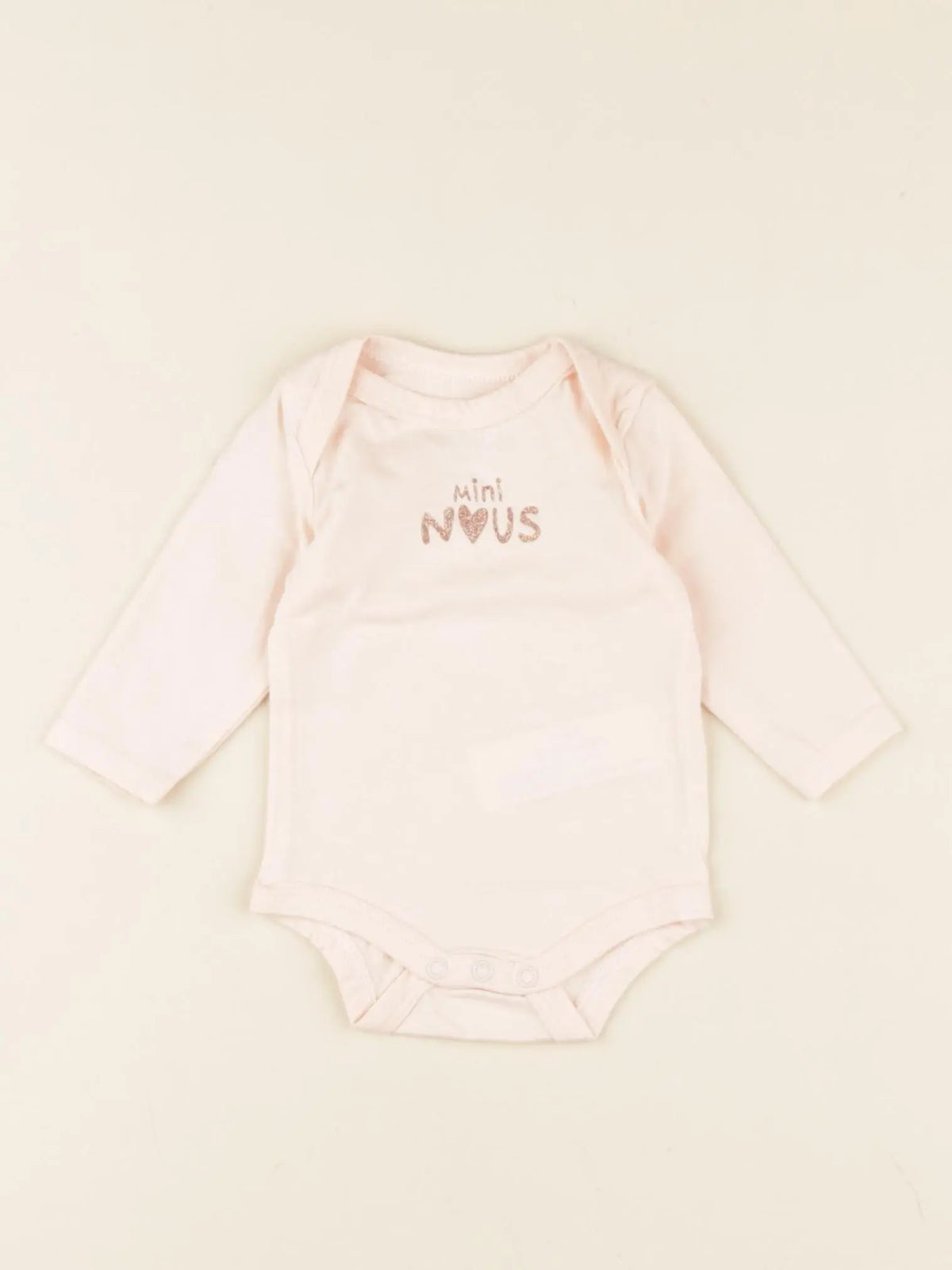 Tape à l'oeil - body rose - 0 mois