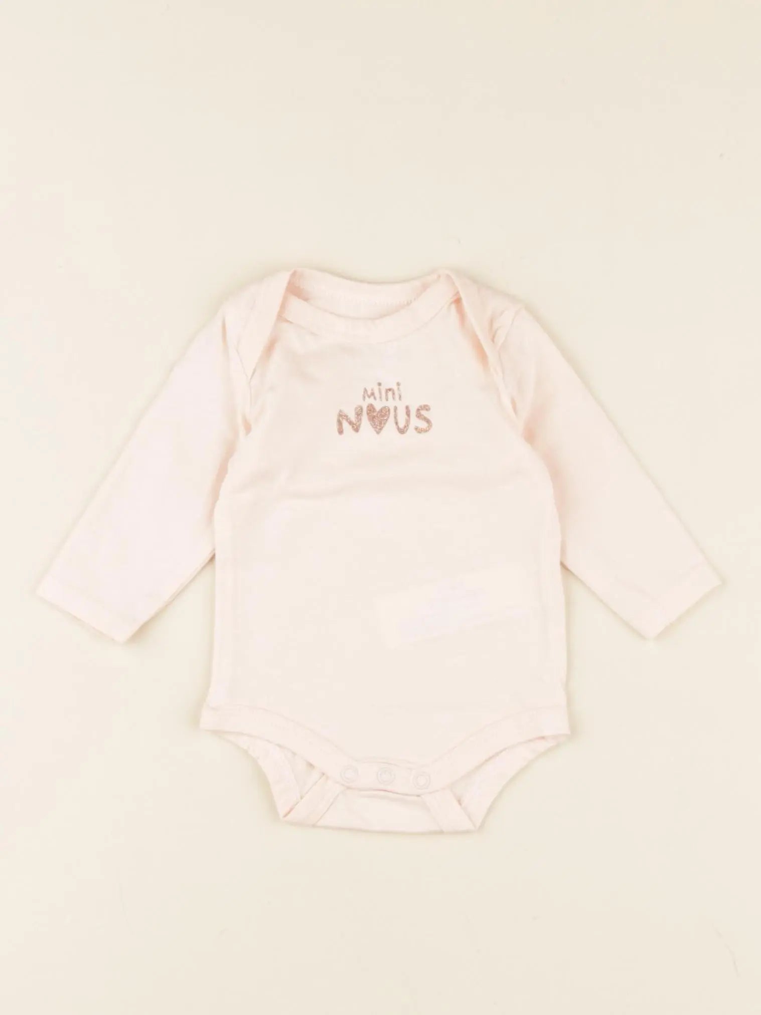 Tape à l'oeil - body rose - 0 mois