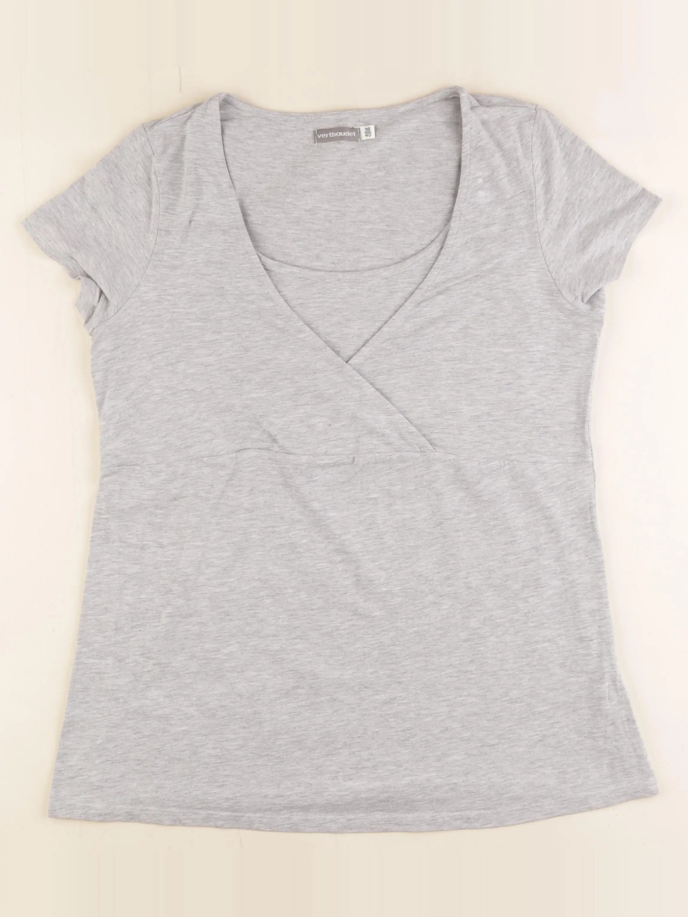 Vertbaudet - tee-shirt grossesse, allaitement gris - 38 à 40