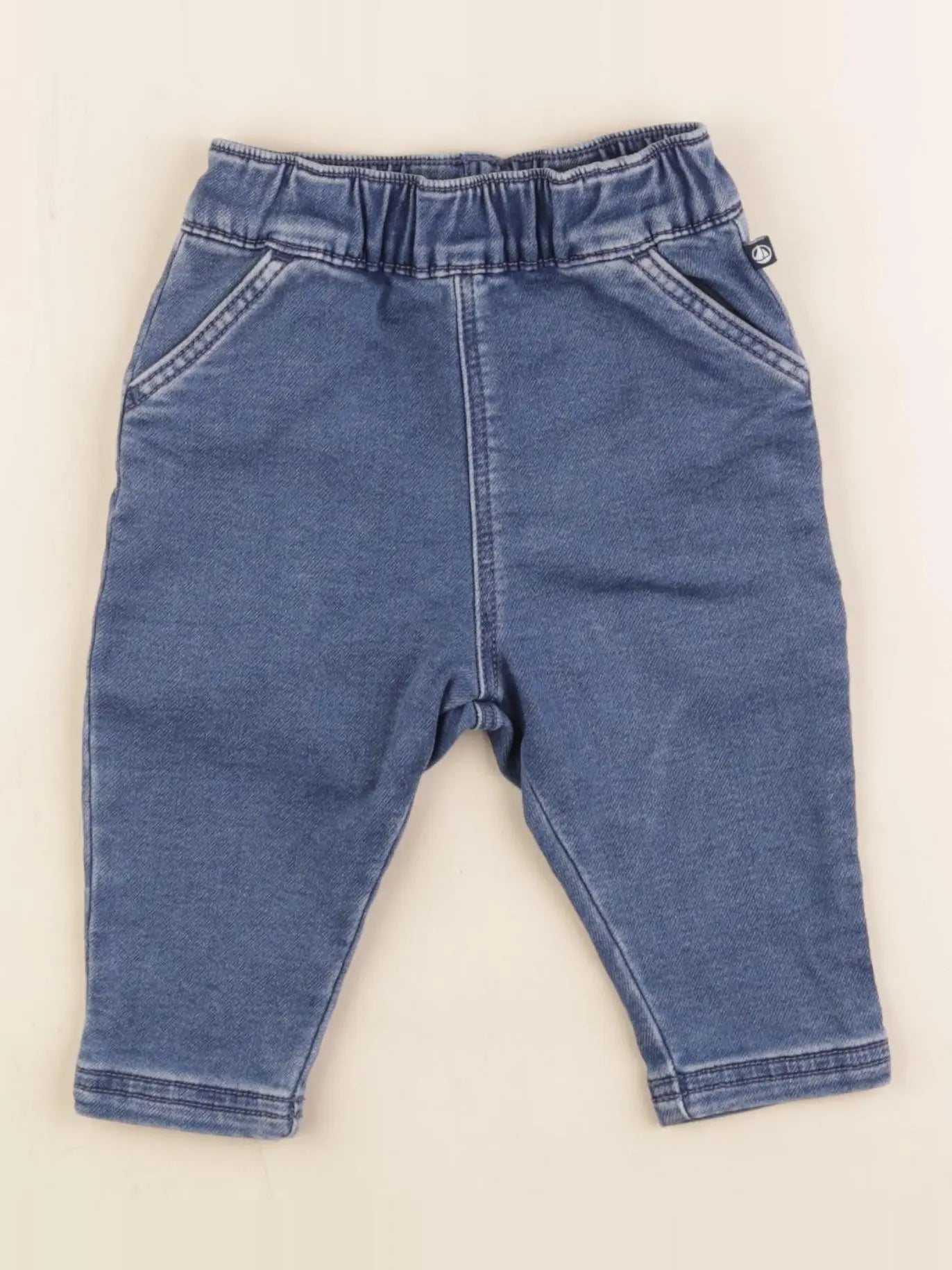 Petit Bateau - jean bleu - 6 mois