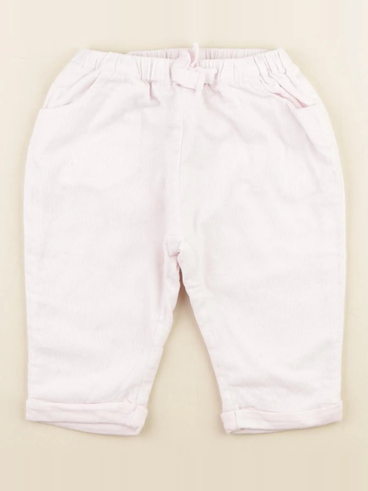 Jacadi - pantalon doublé rose - 12 mois