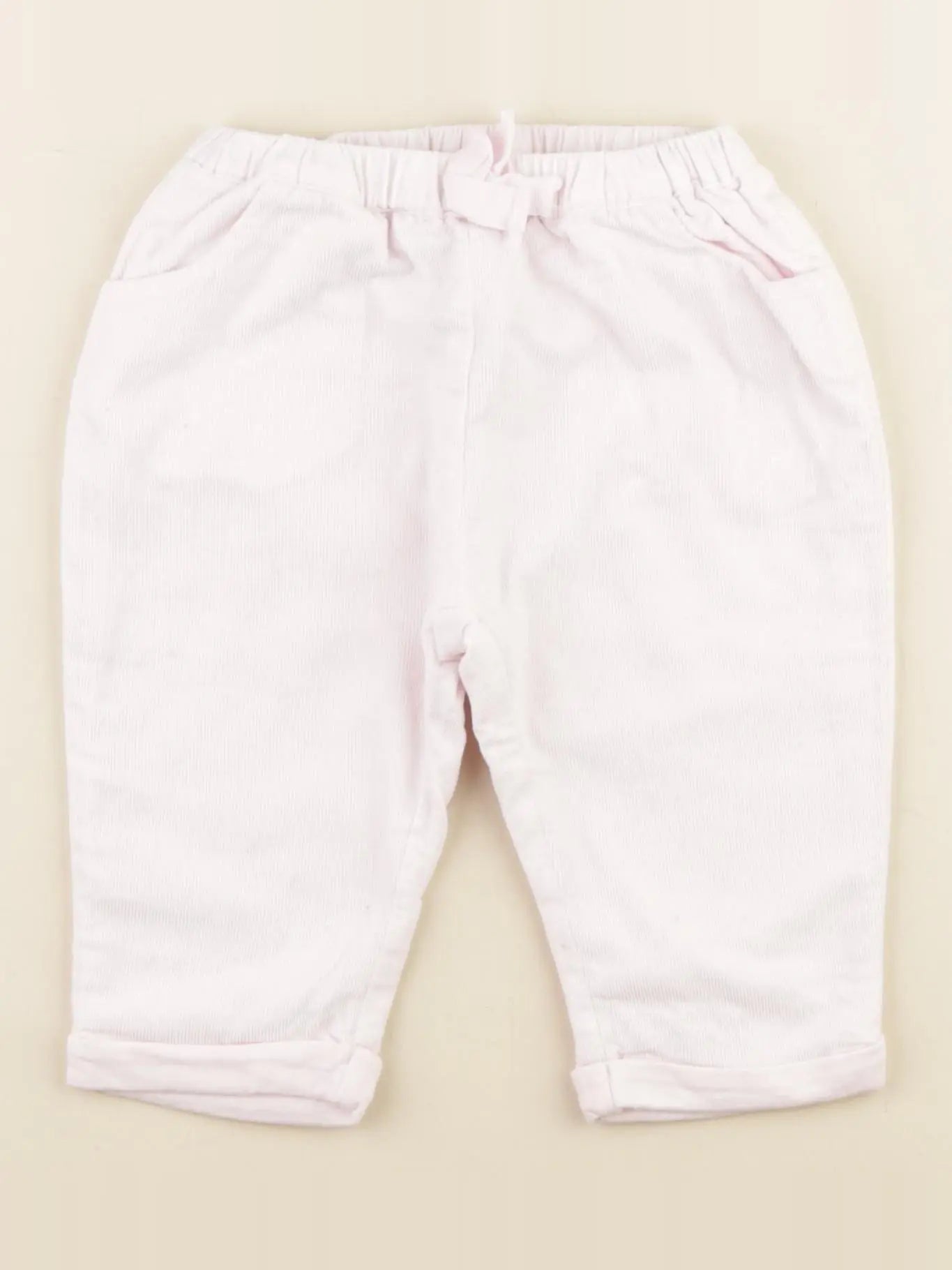 Jacadi - pantalon doublé rose - 12 mois