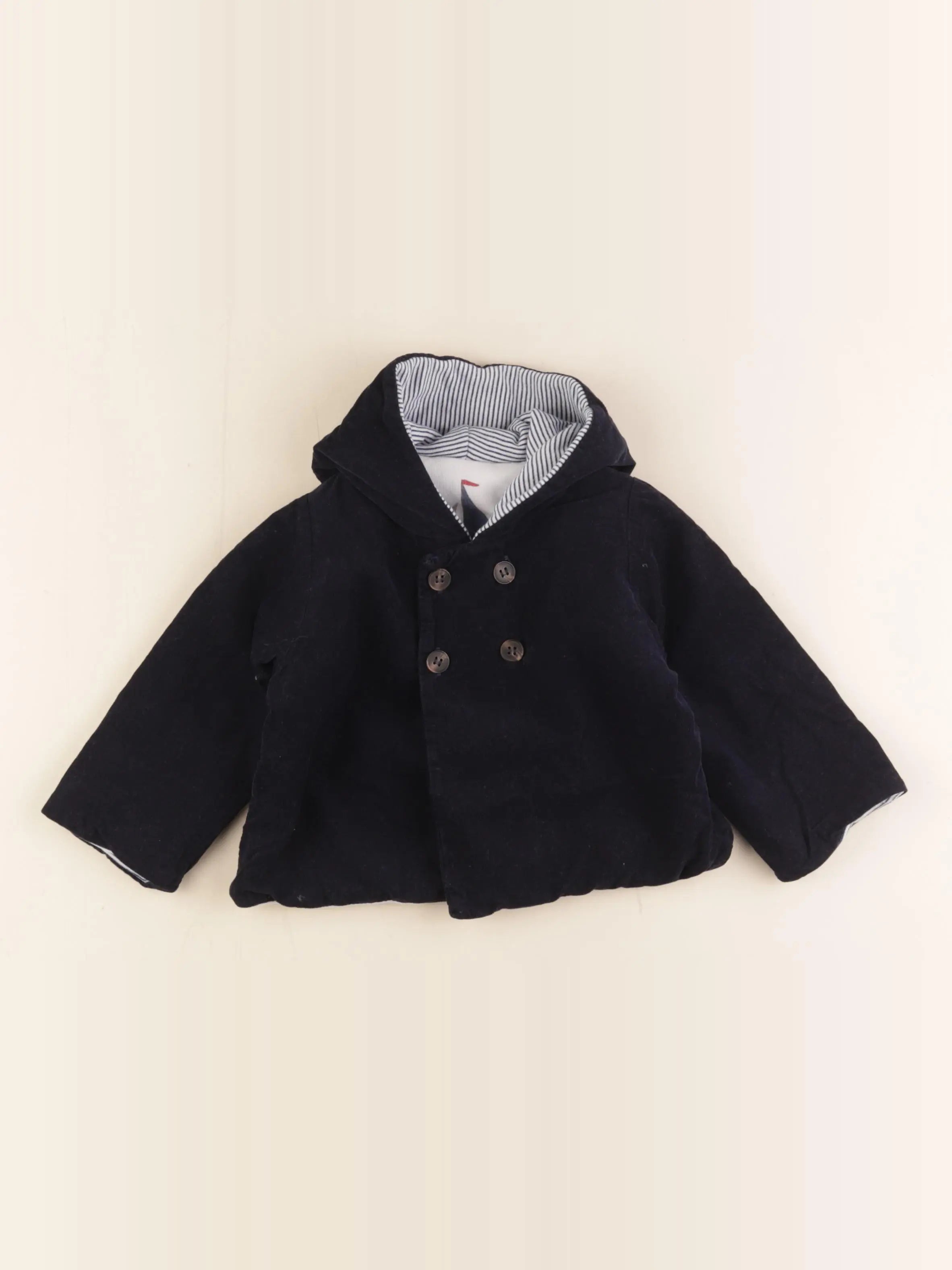 Petit Bateau - veste bleu - 12 mois