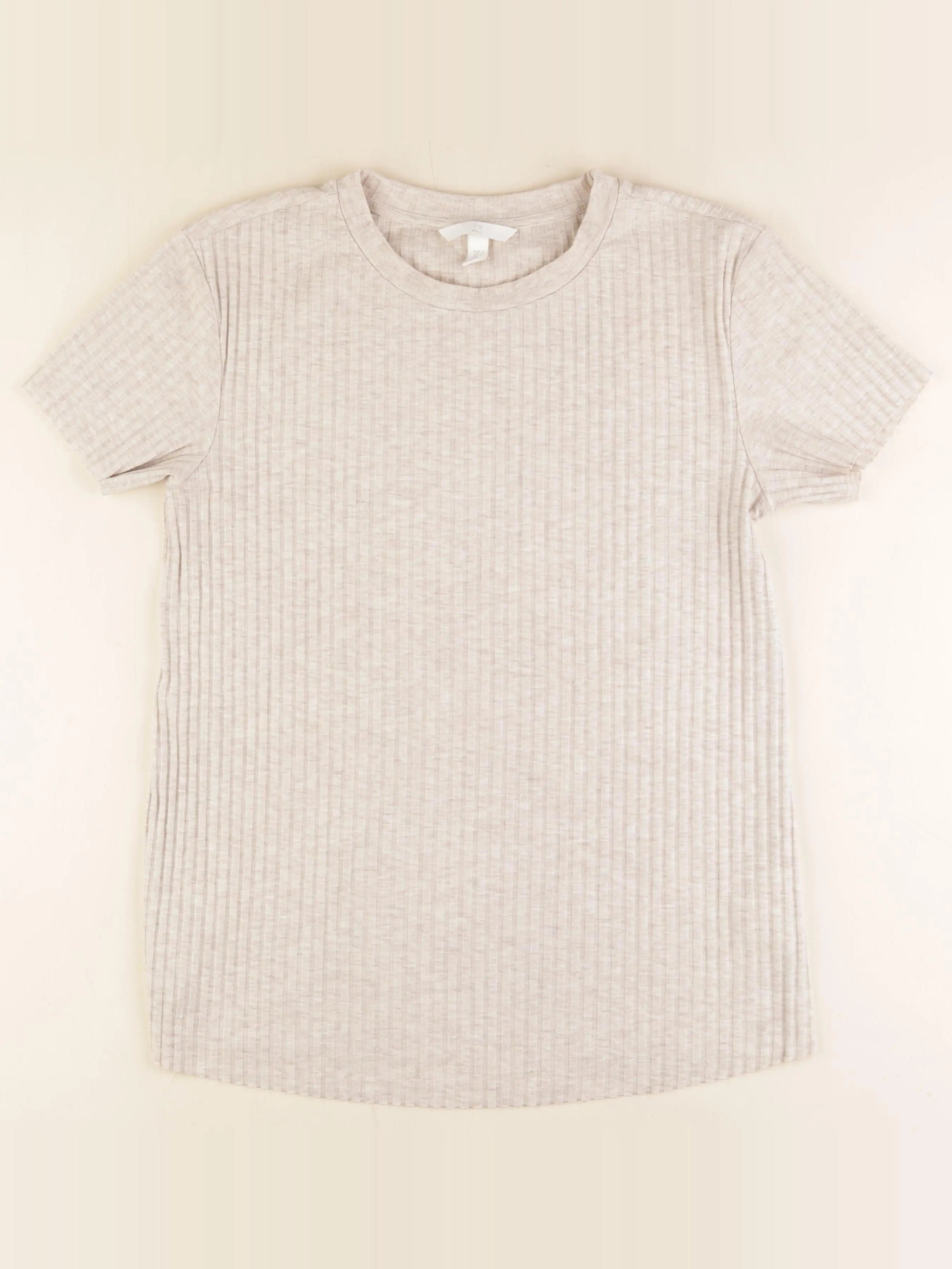 H&M - tee-shirt grossesse beige - s