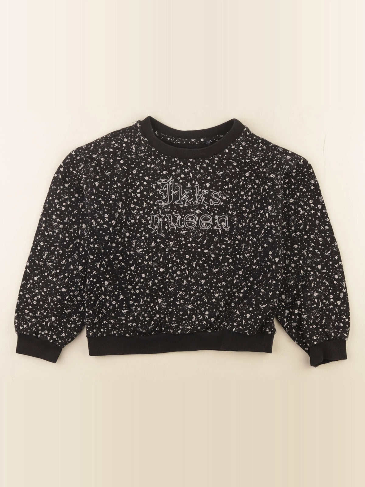 IKKS - sweat noir - 8 ans