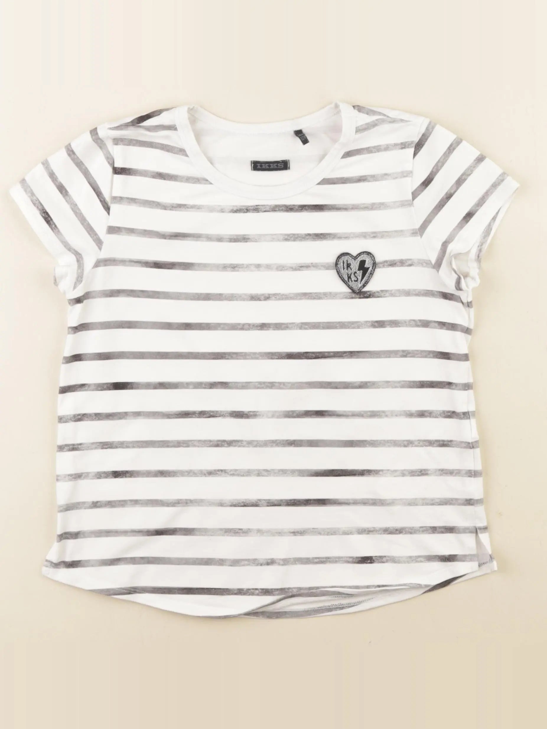 IKKS - tee-shirt blanc - 8 ans