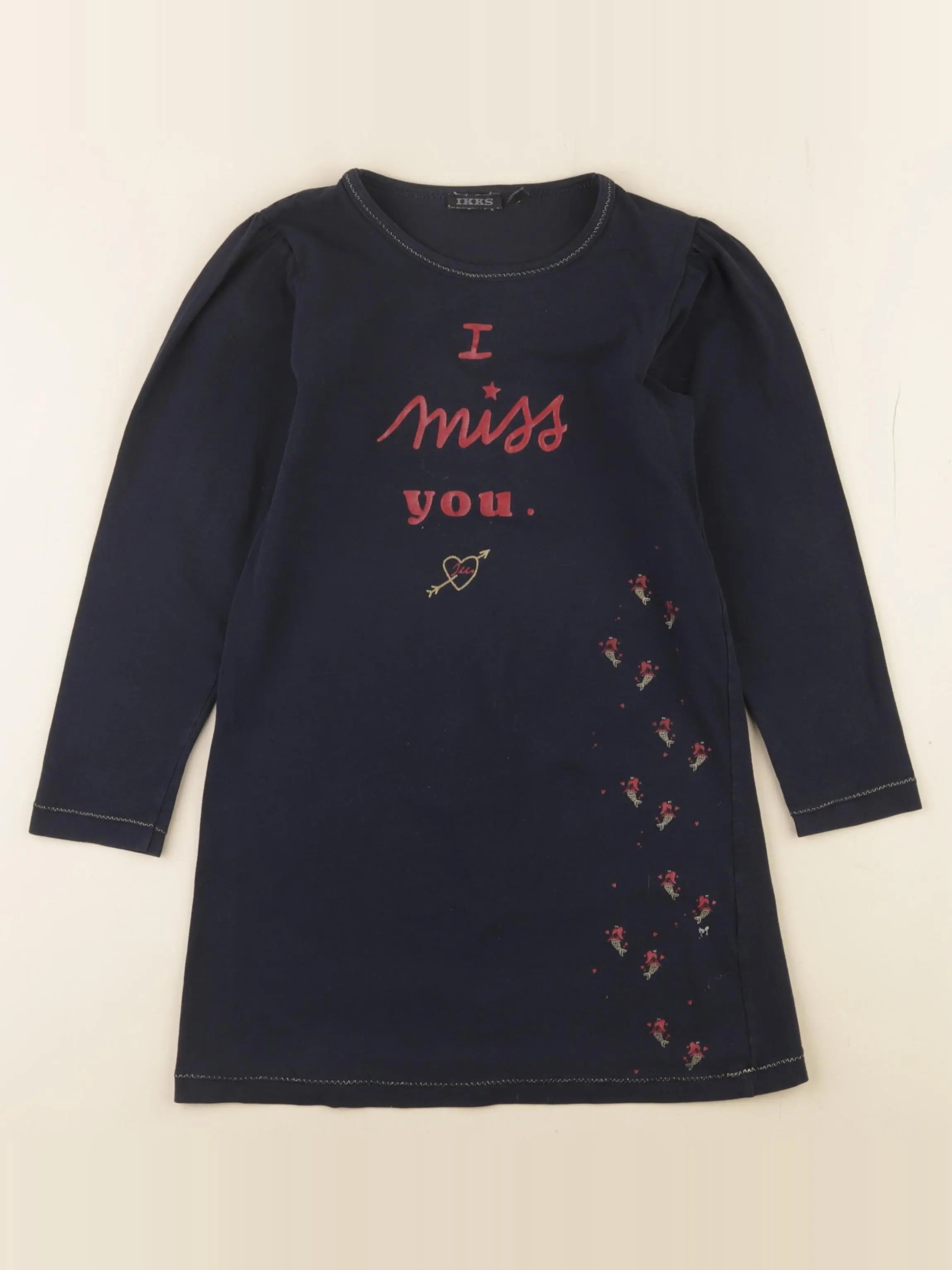 IKKS - robe bleu - 6 ans