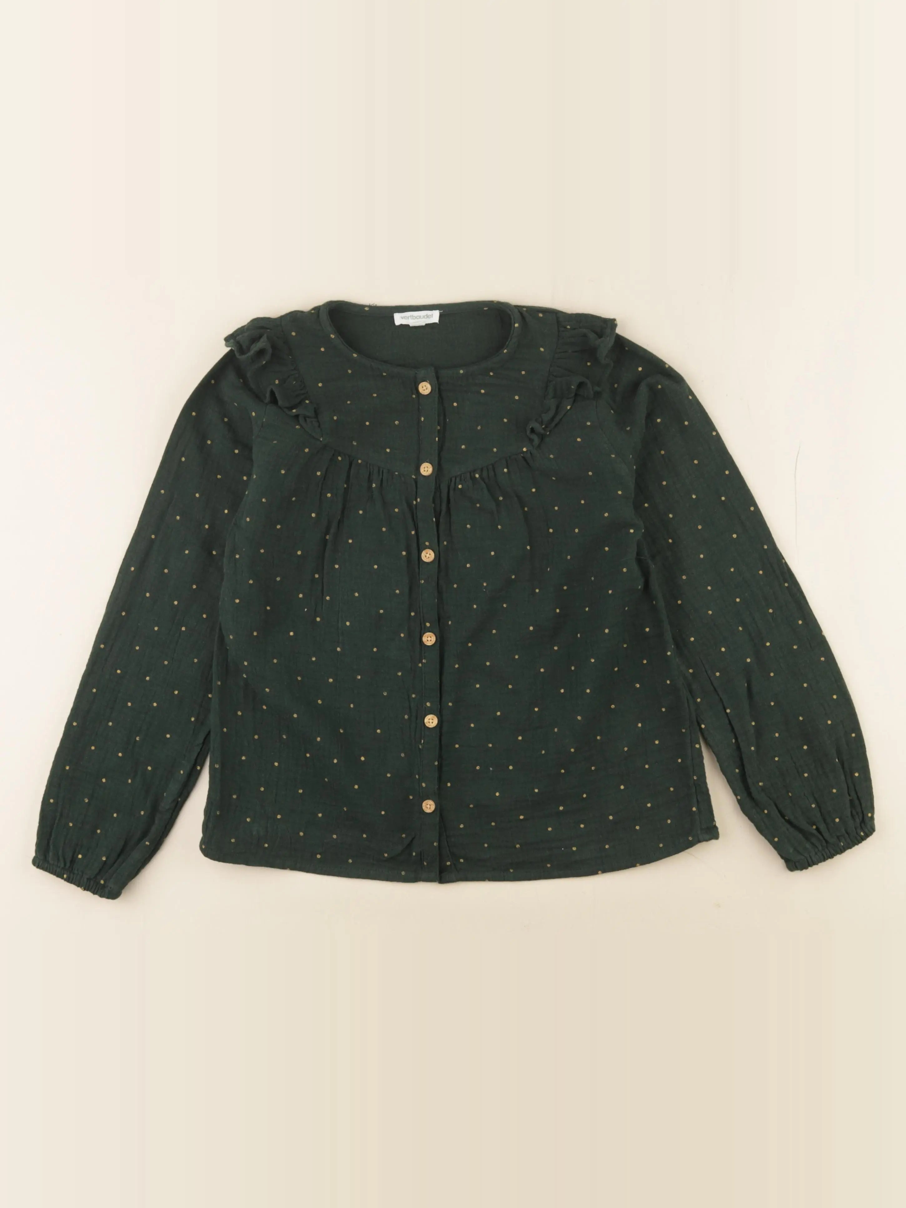 Vertbaudet - blouse vert - 8 ans
