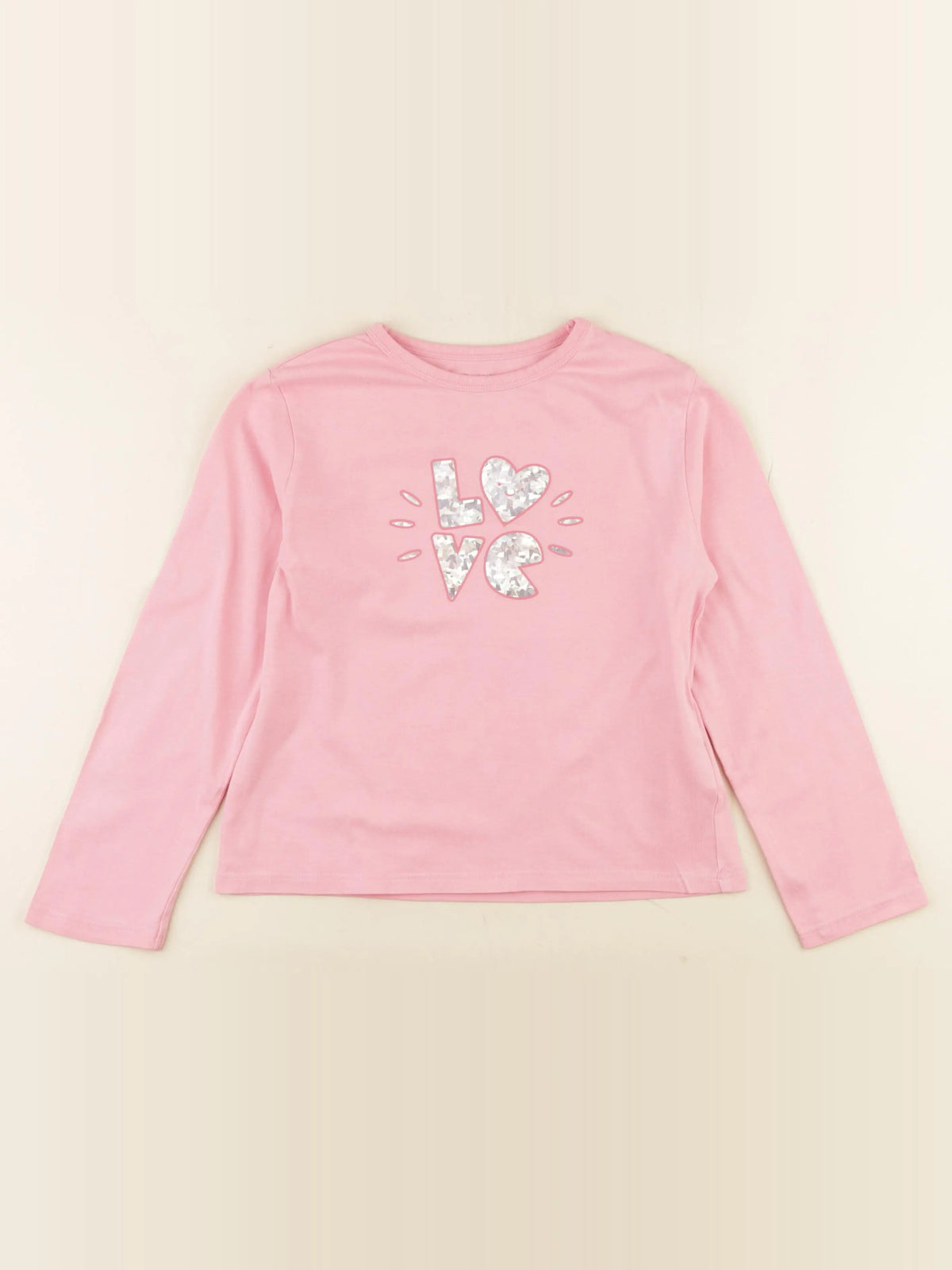 Vertbaudet - tee-shirt rose - 8 ans