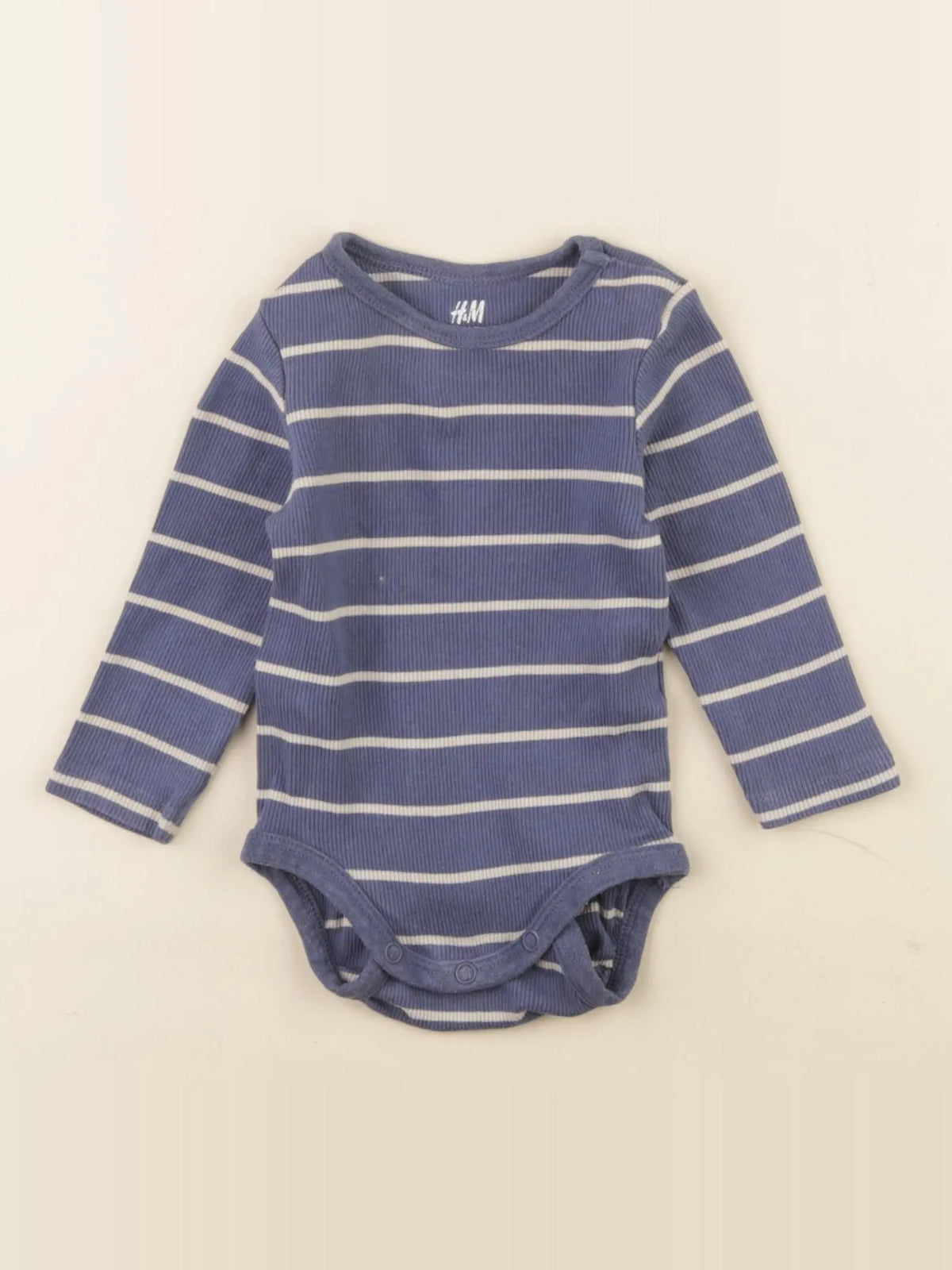 H&M - body bleu - 2/4 mois