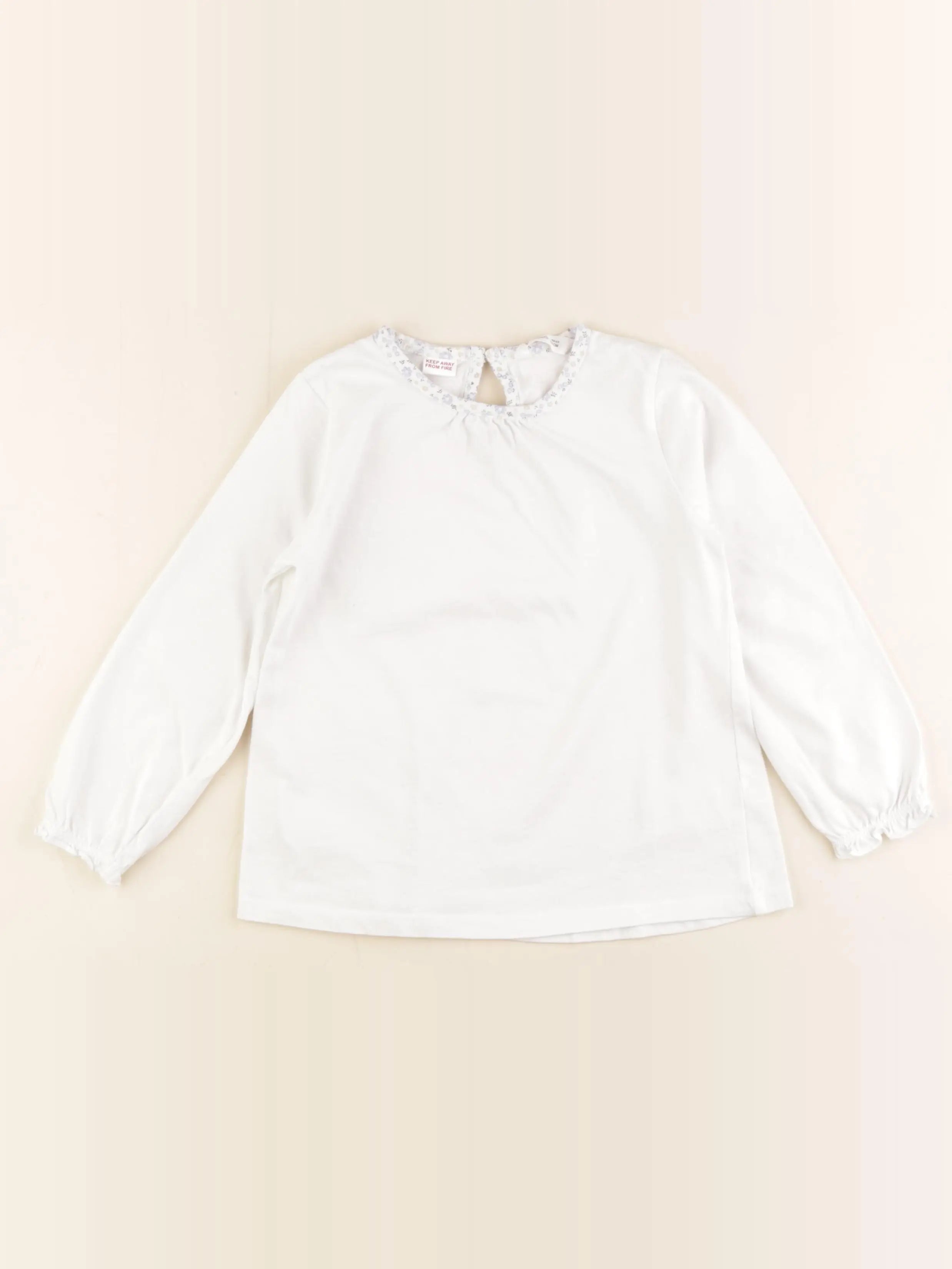 Mango - tee-shirt blanc - 4/5 ans