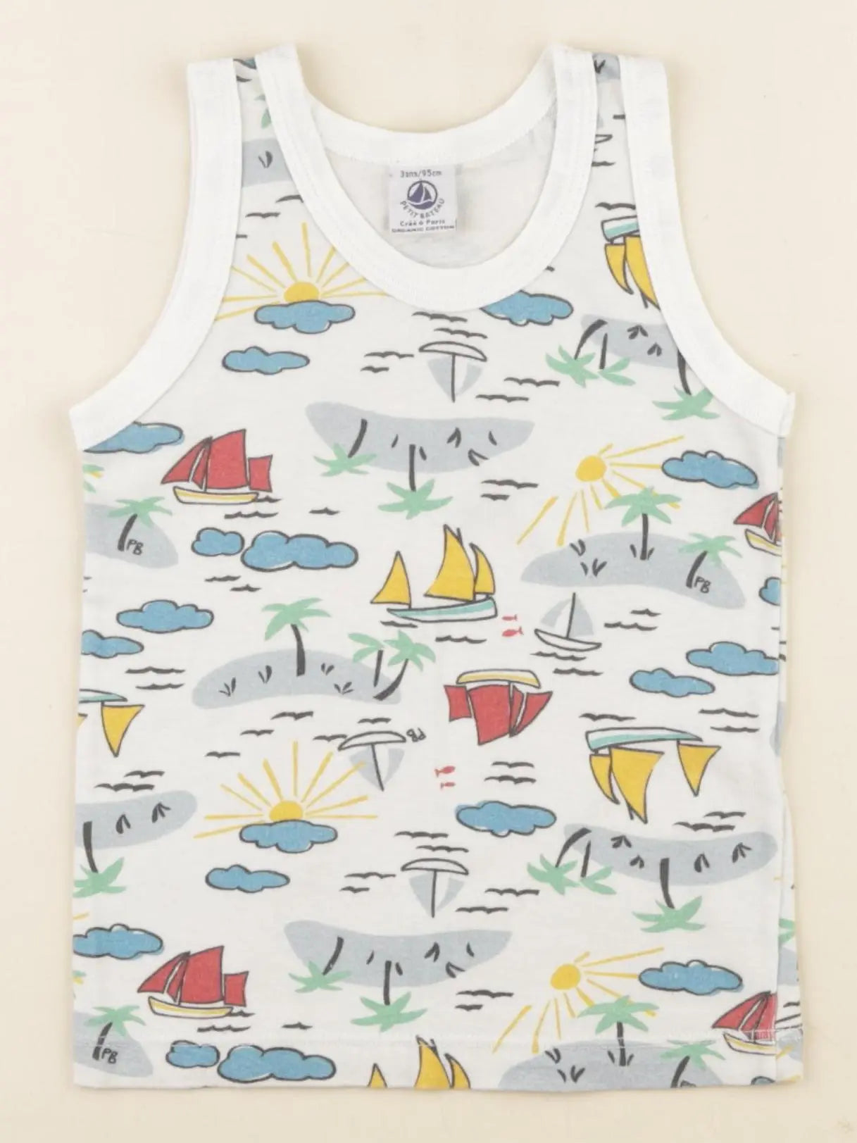 Petit Bateau - maillot de corps multicolore - 3 ans