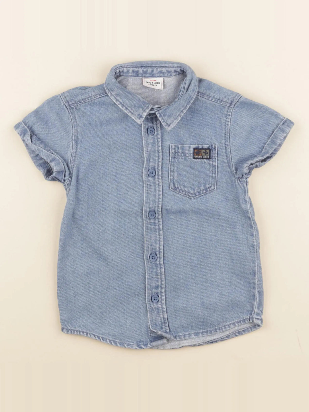 Tape à l'oeil - chemise bleu - 3 ans