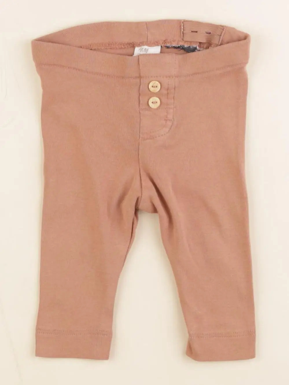 H&M - legging marron - 2/4 mois