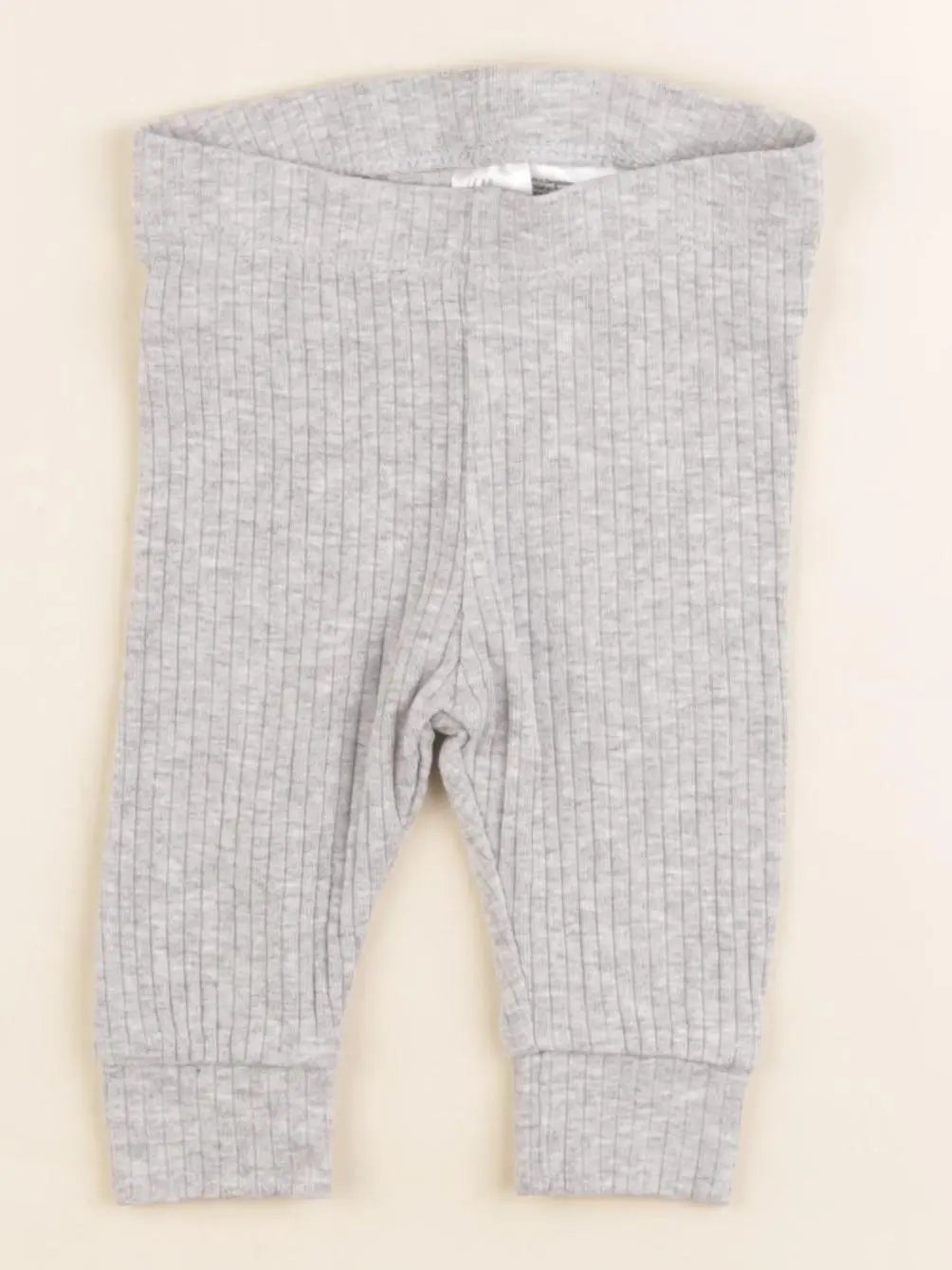 H&M - legging gris - 1/2 mois
