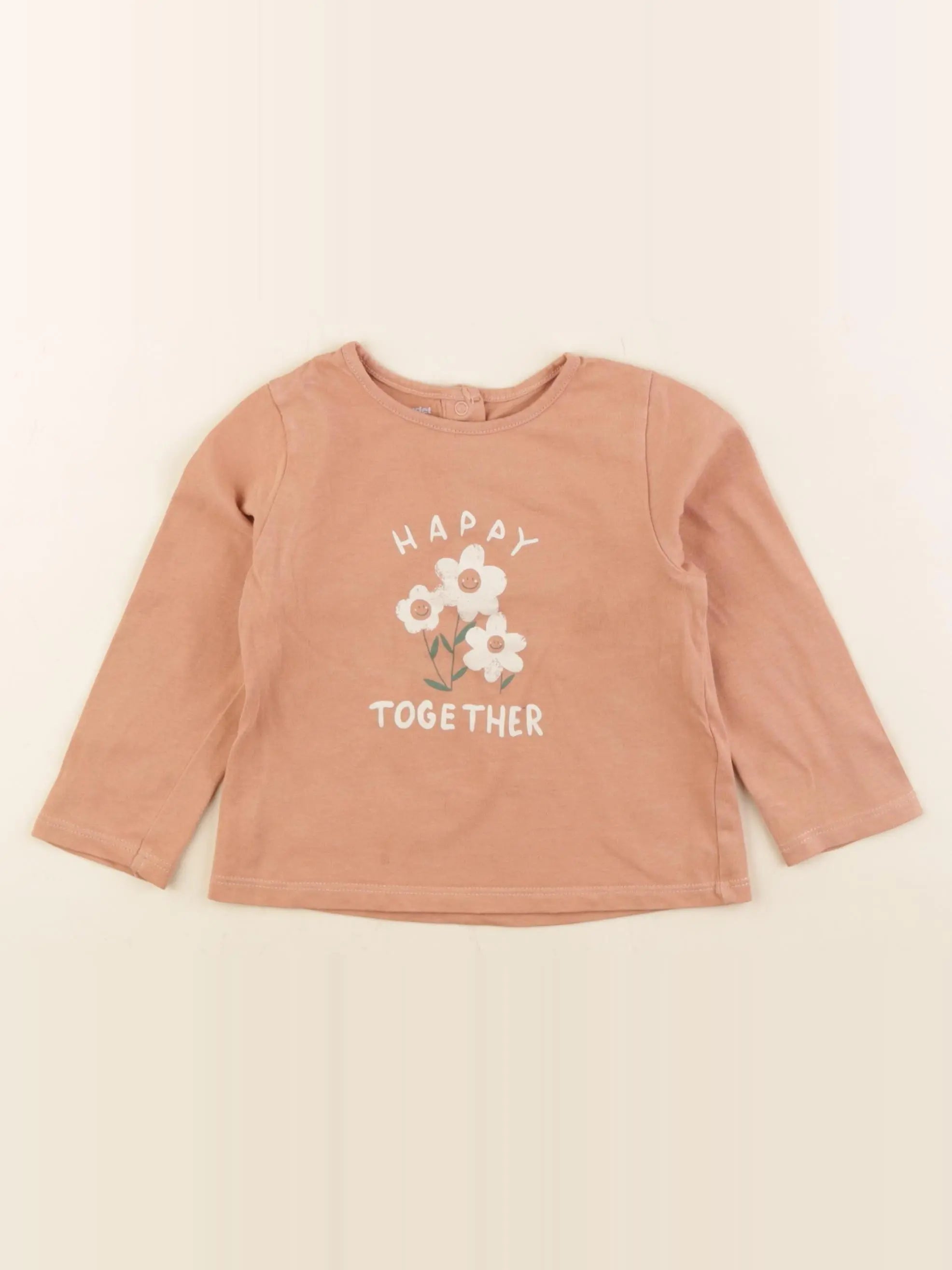 Vertbaudet - tee-shirt rose - 18 mois