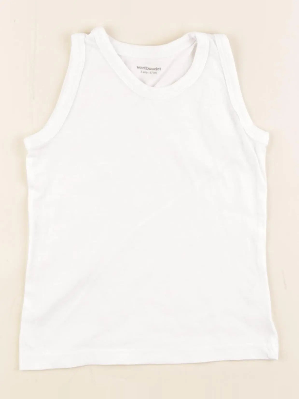 Vertbaudet - maillot de corps blanc - 3 ans