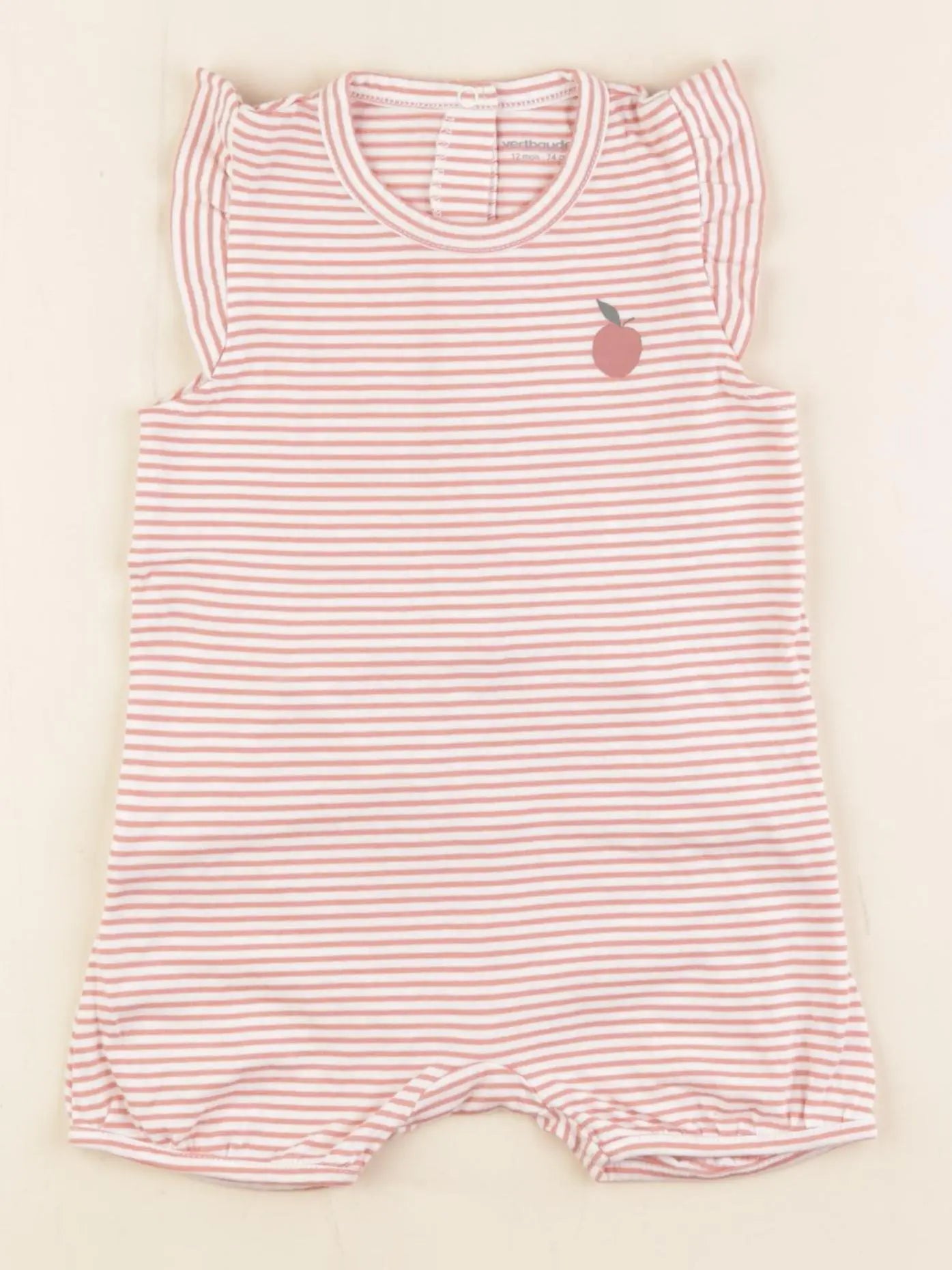 Vertbaudet - pyjama coton rose - 12 mois