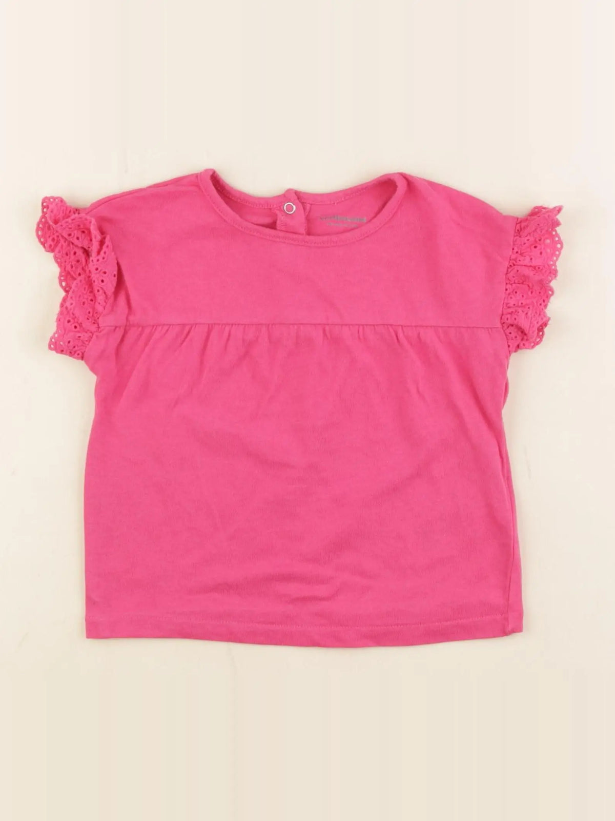 Vertbaudet - tee-shirt rose - 18 mois