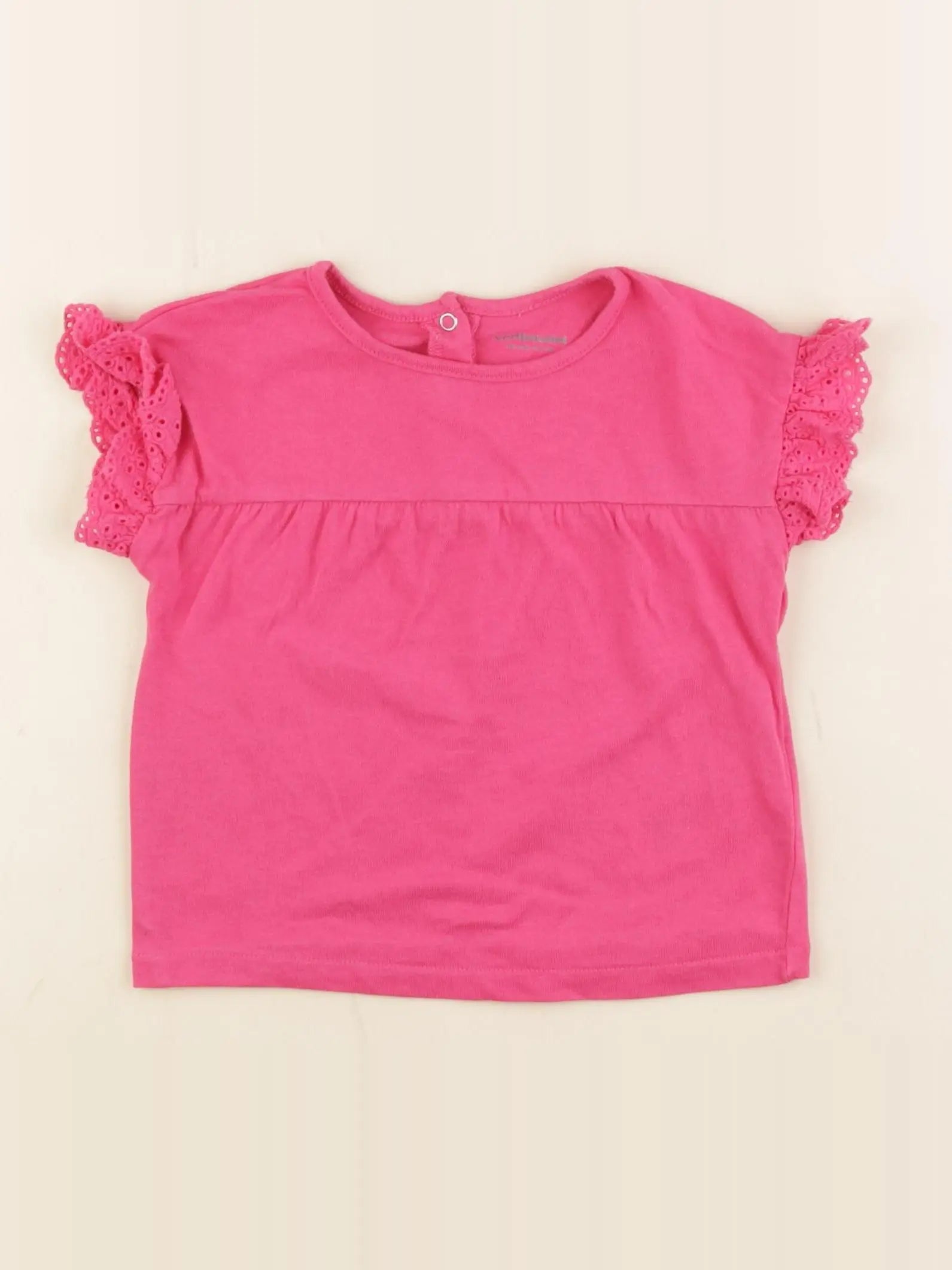 Vertbaudet - tee-shirt rose - 18 mois
