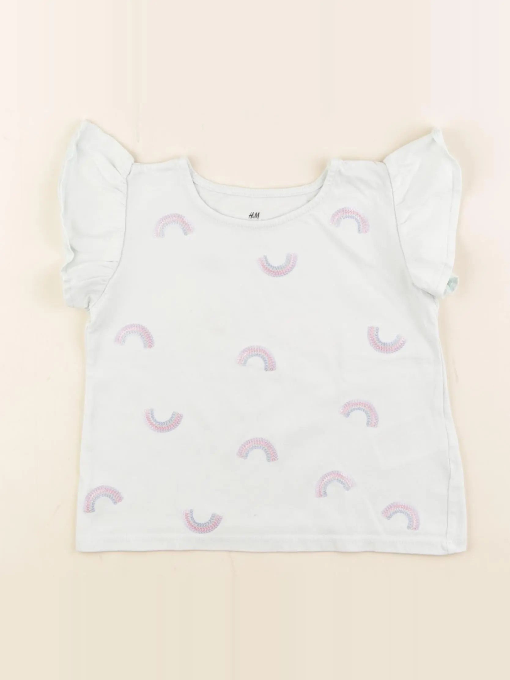 H&M - tee-shirt vert - 2/4 ans