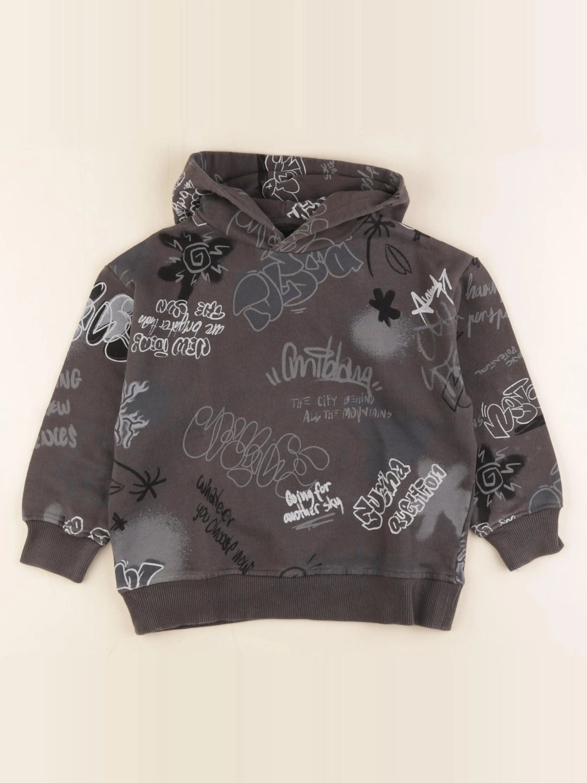 Zara - sweat gris - 6/7 ans