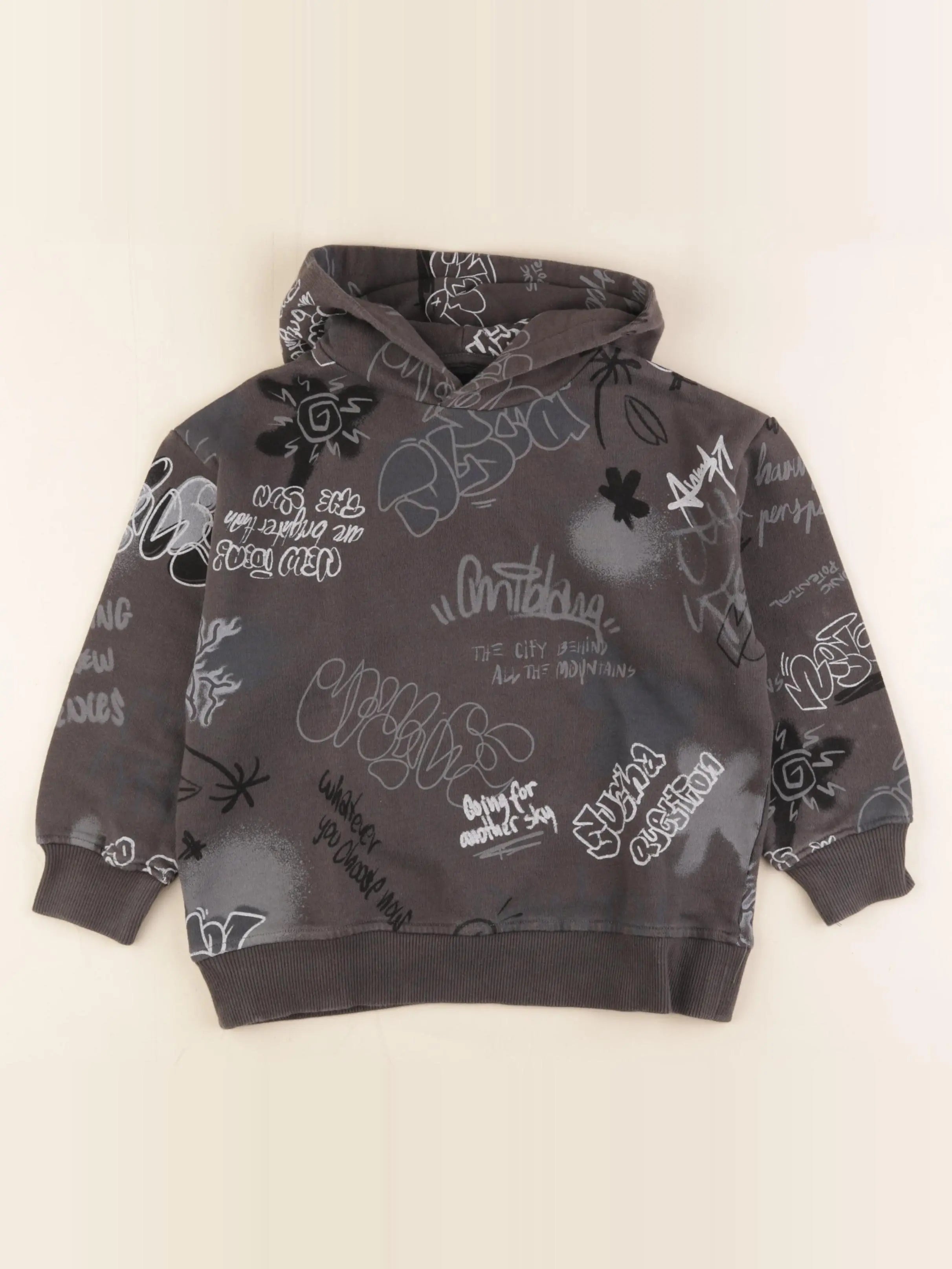 Zara - sweat gris - 6/7 ans