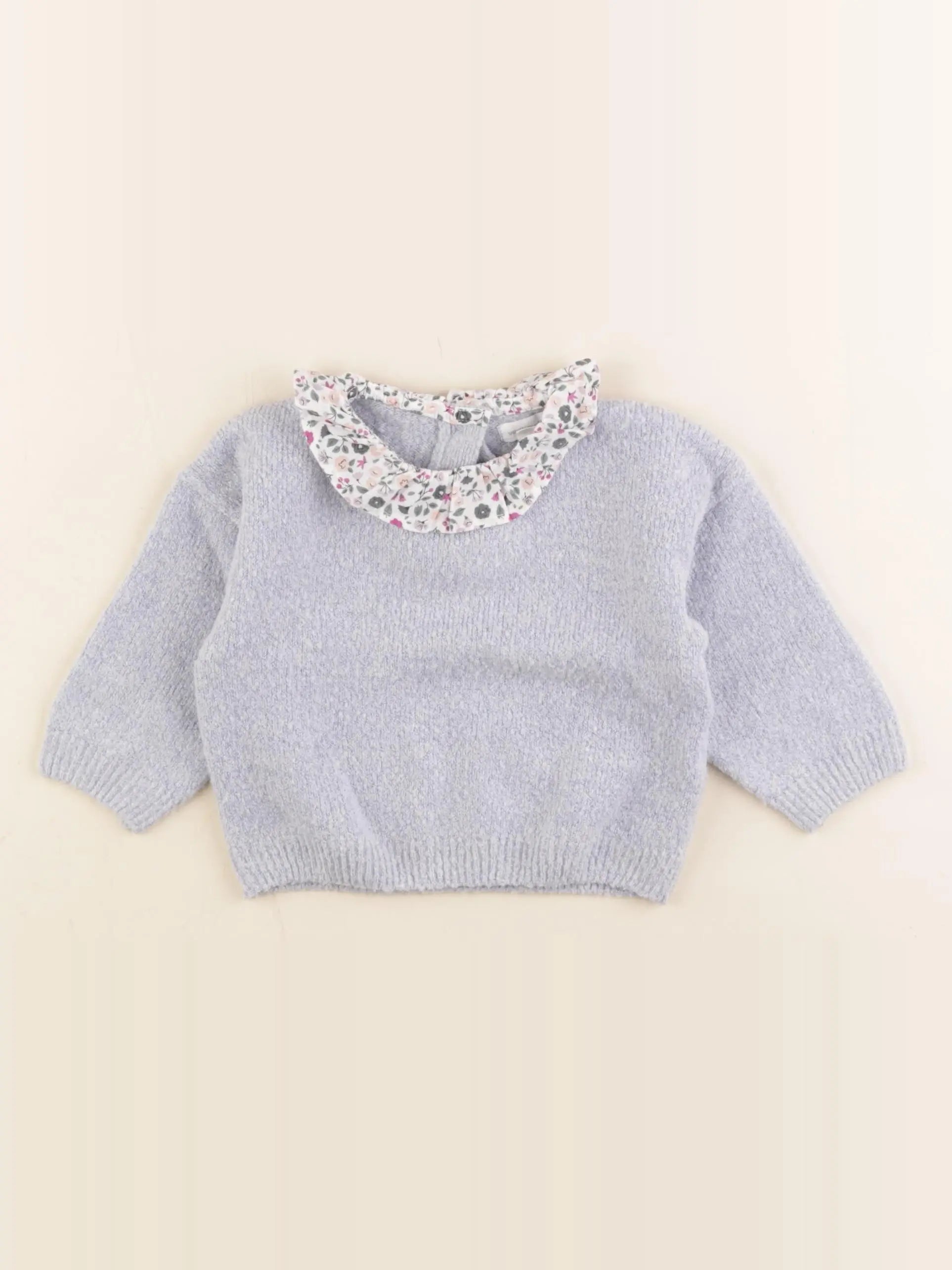 Vertbaudet - pull bleu - 6 mois