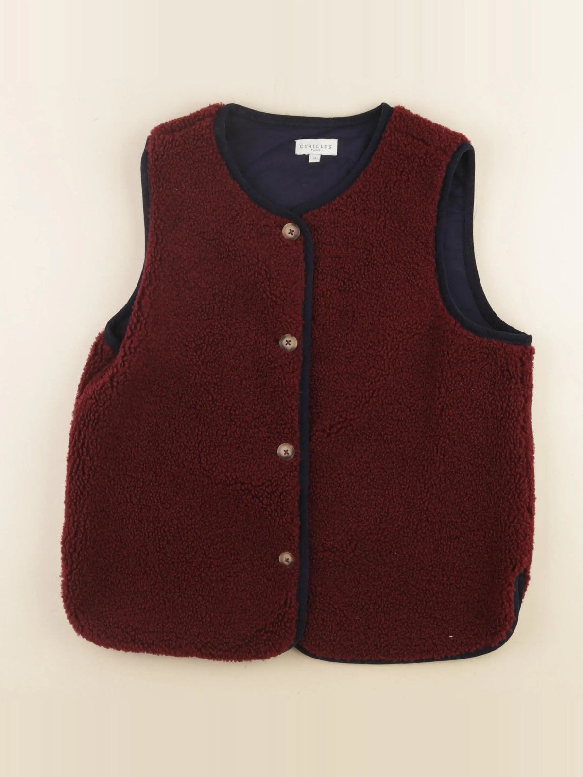 Cyrillus - gilet rouge - 14 ans