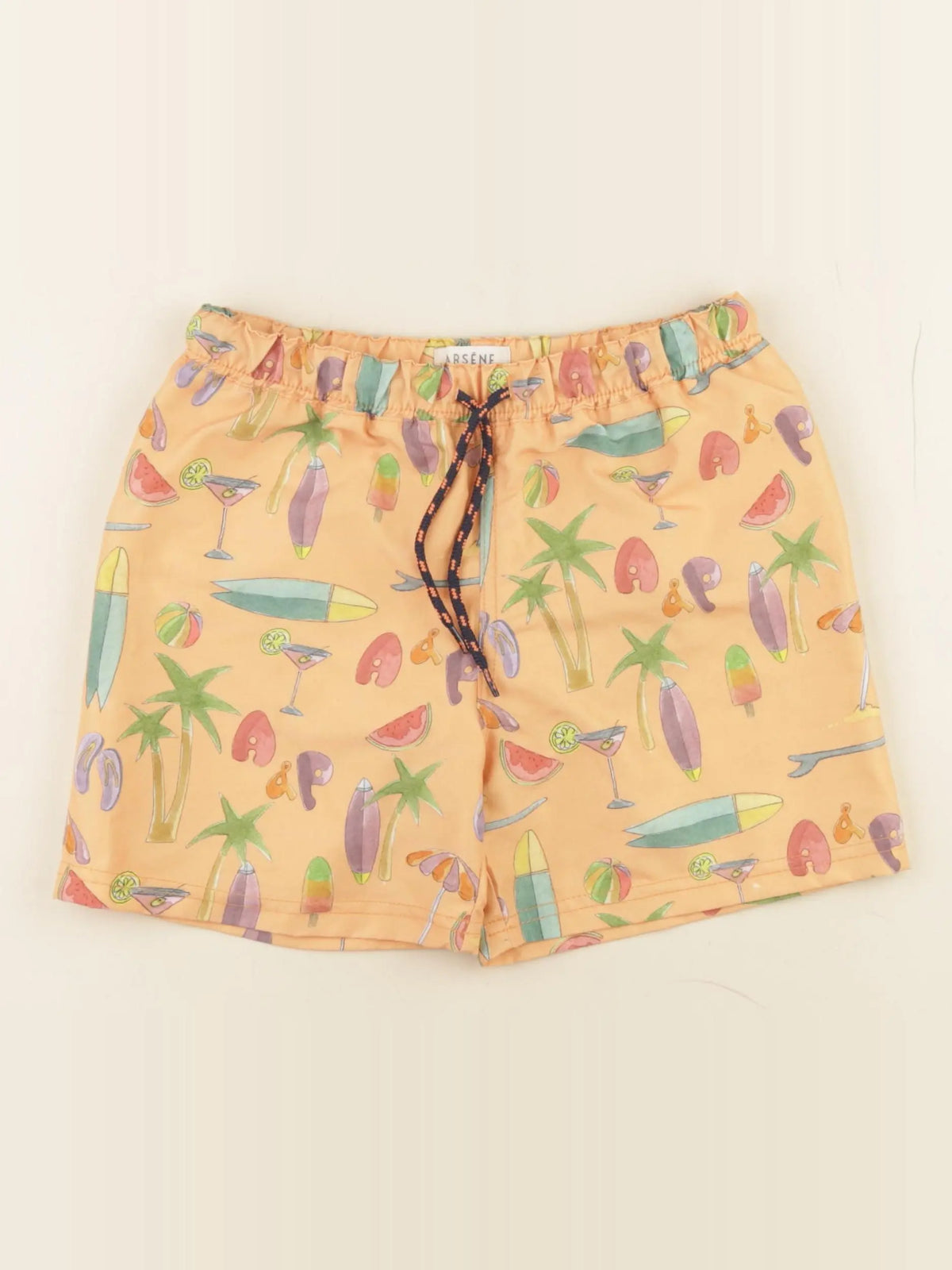 Arsène et les pipelettes - maillot de bain orange - 10 ans