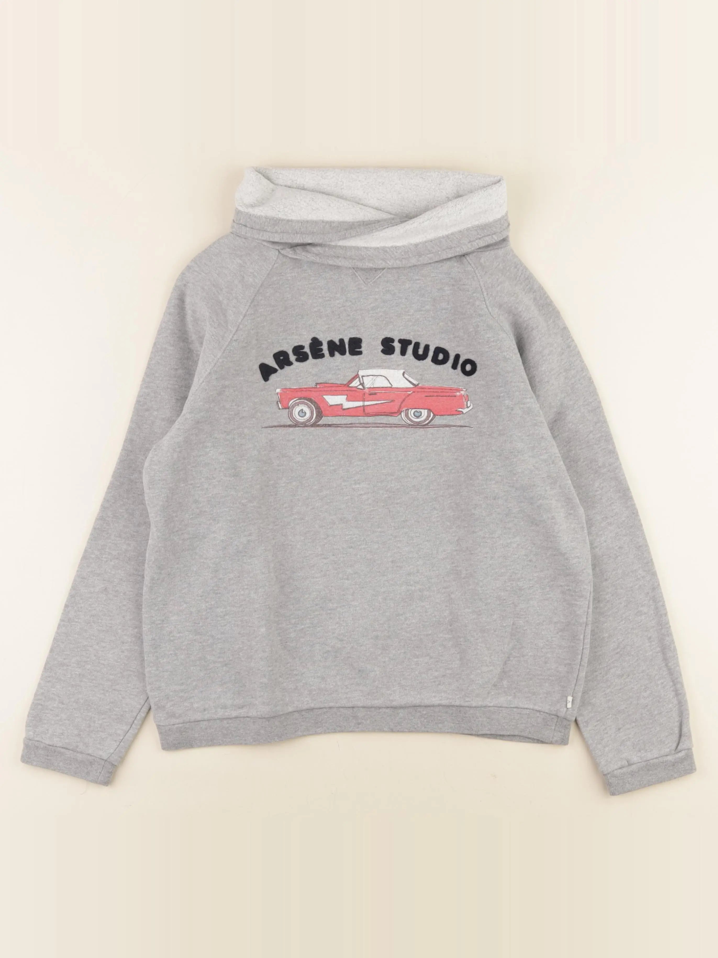 Arsène et les pipelettes - sweat gris - 12 ans