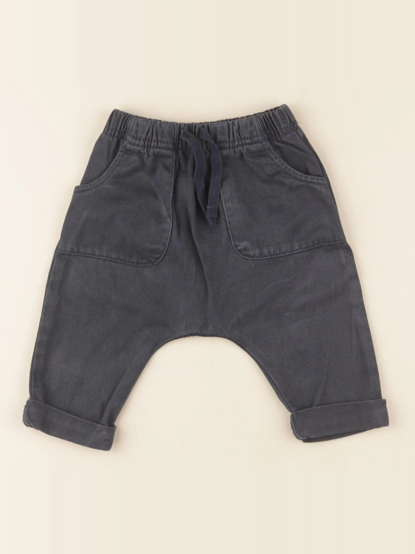 Vertbaudet - pantalon bleu - 9 mois