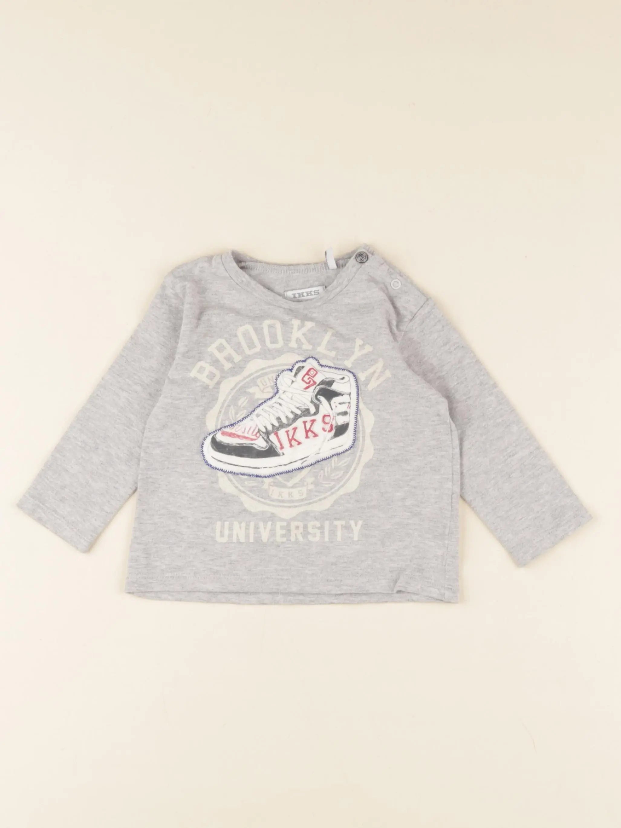 IKKS - tee-shirt gris - 6 mois