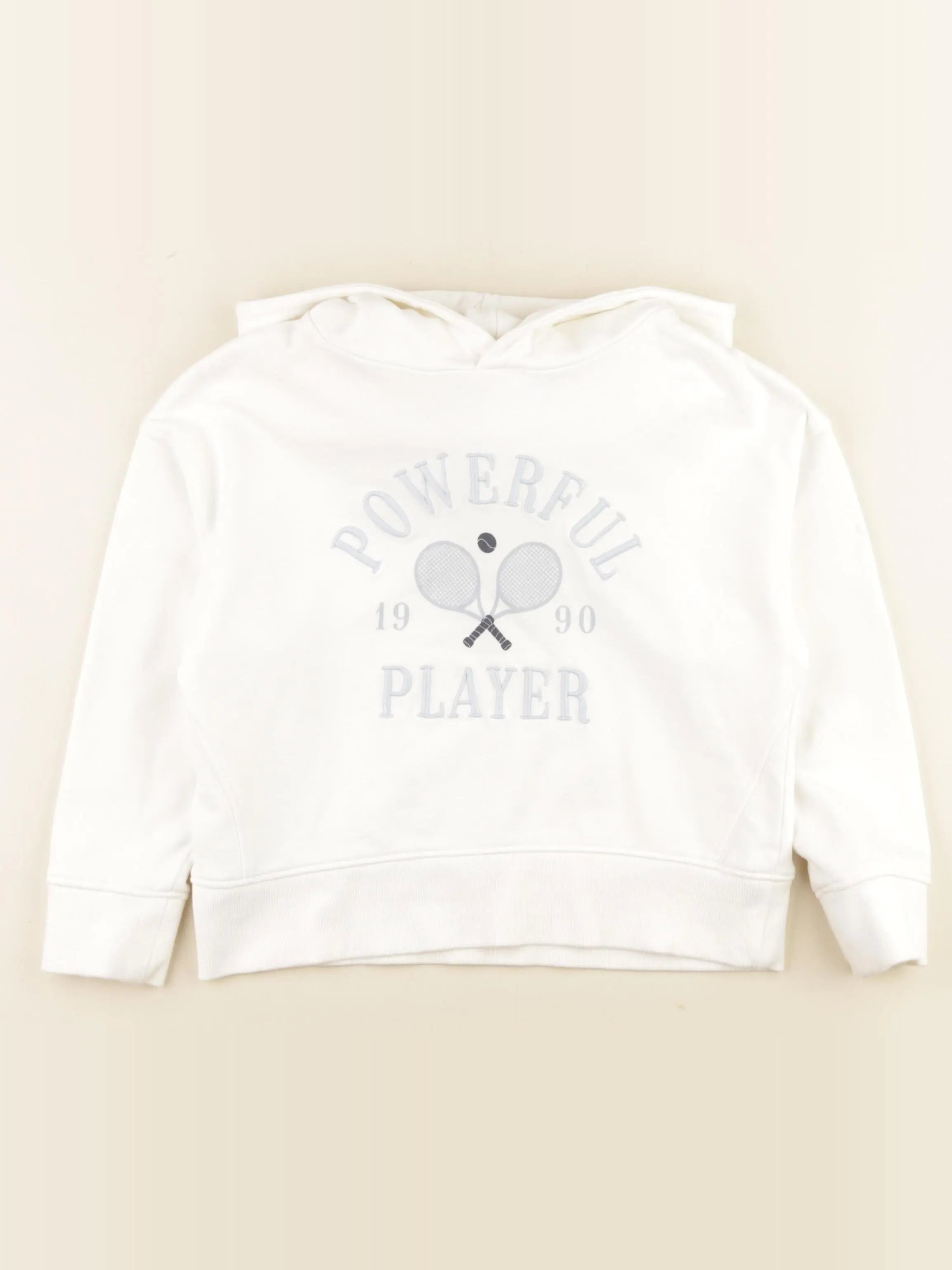 Mango - sweat blanc - 5/6 ans