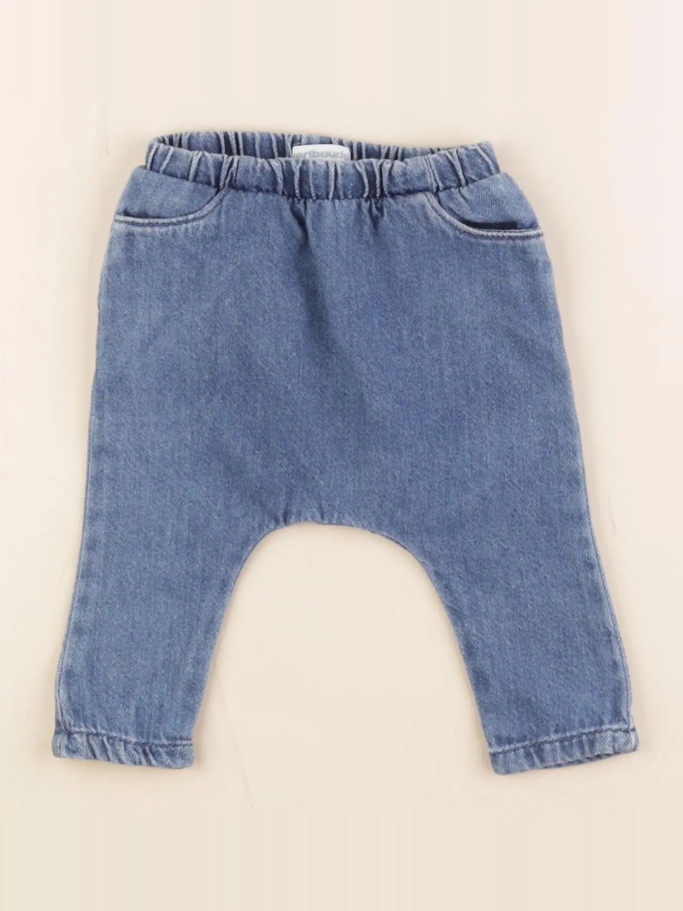 Vertbaudet - sarouel bleu - 1 mois