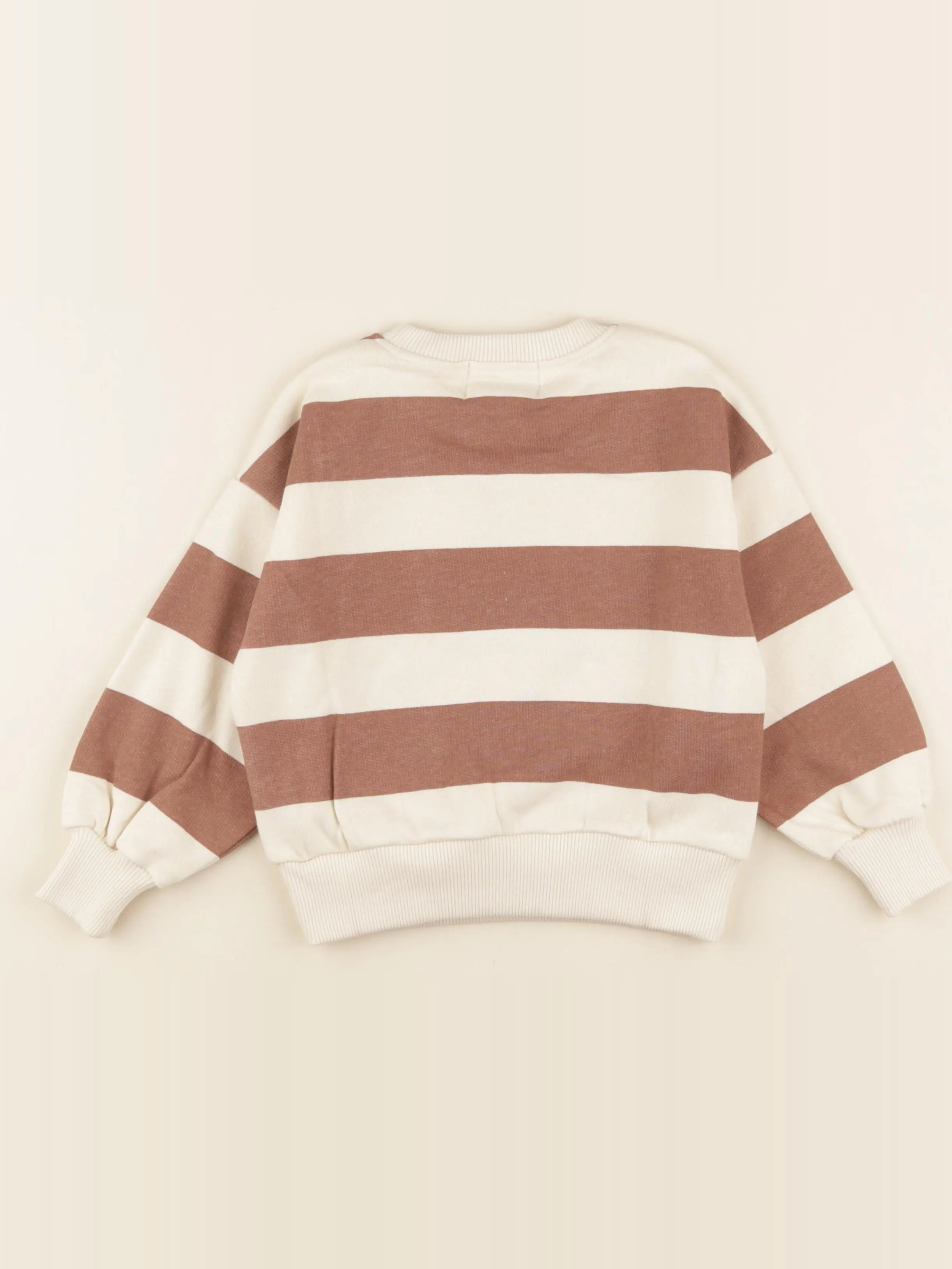 Sweat beige, marron