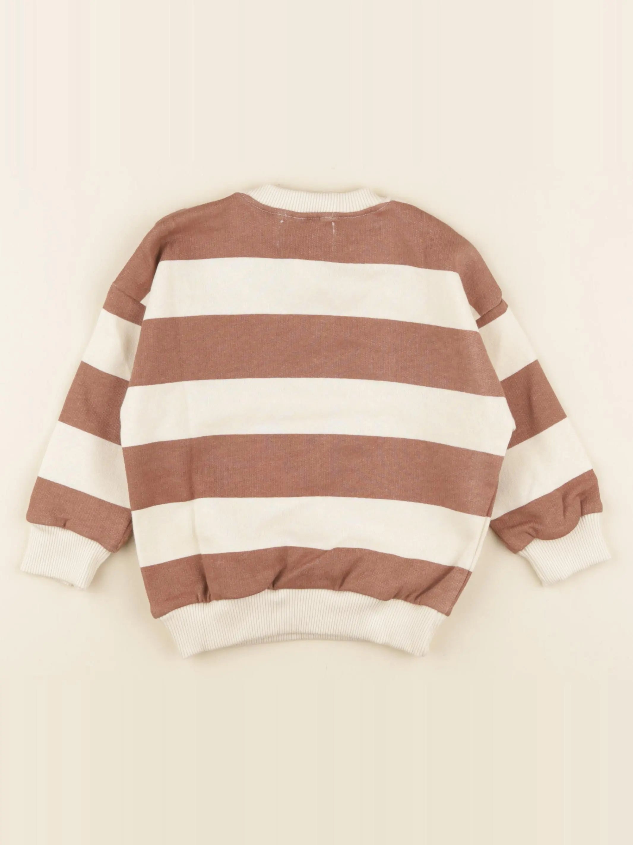 Sweat beige, marron