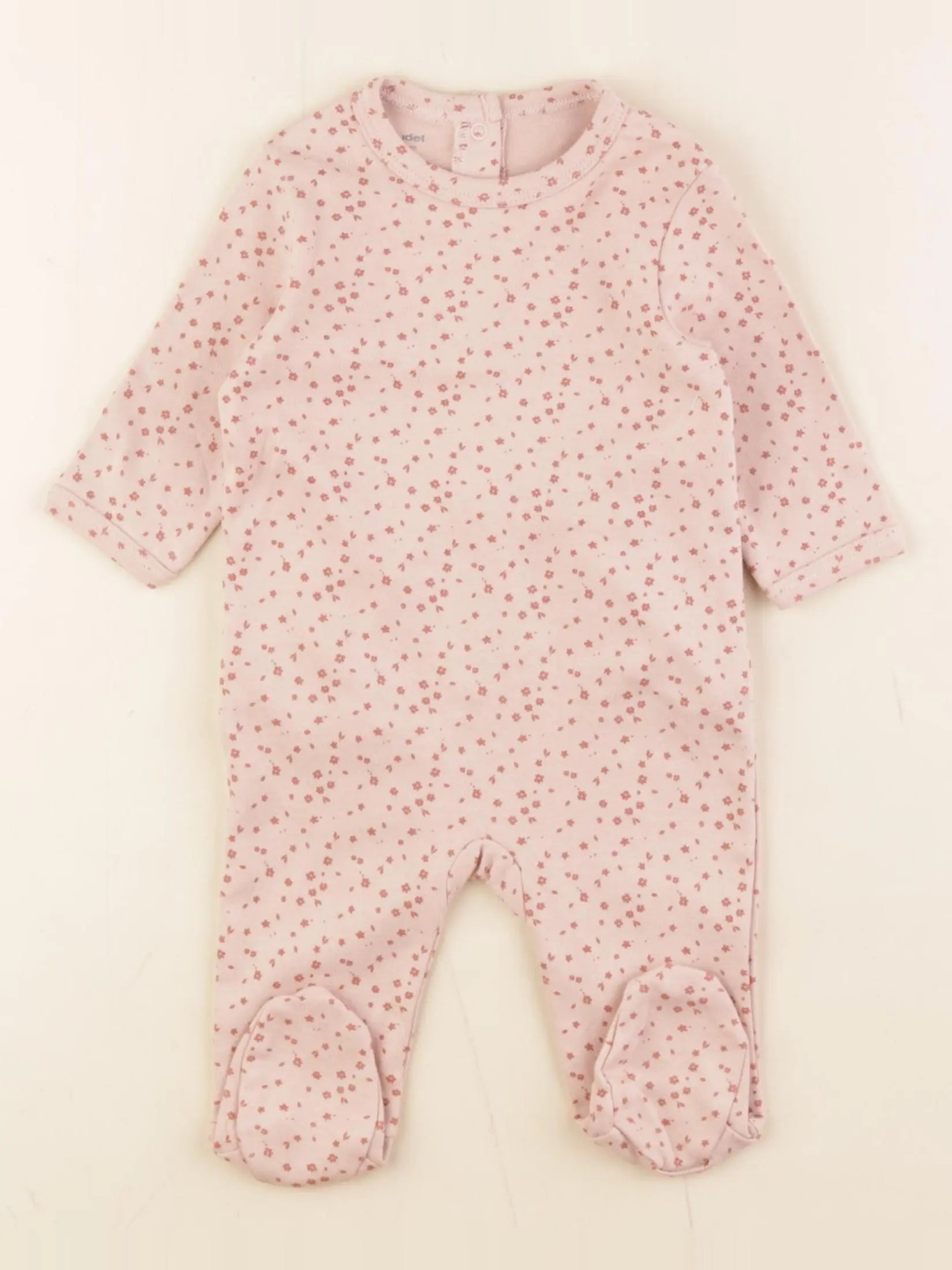 Vertbaudet - pyjama coton rose - 3 mois