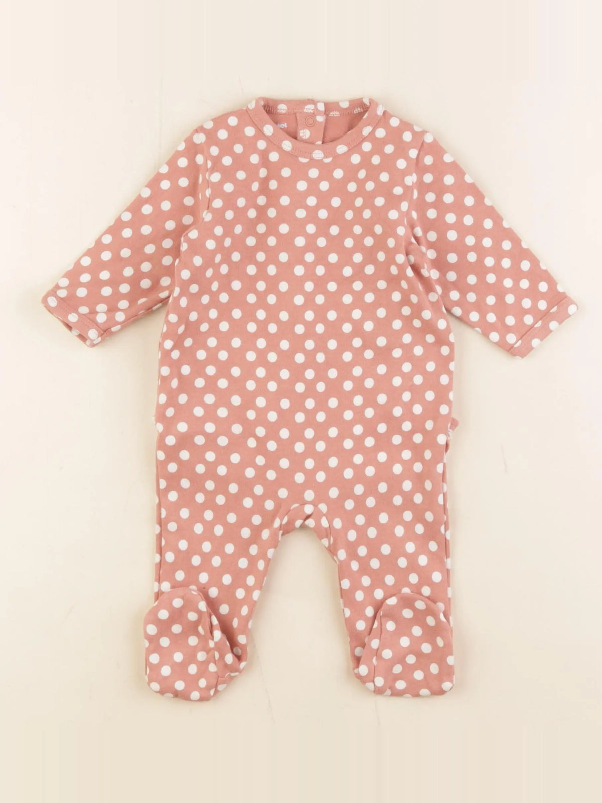 Vertbaudet - pyjama coton rose - 3 mois