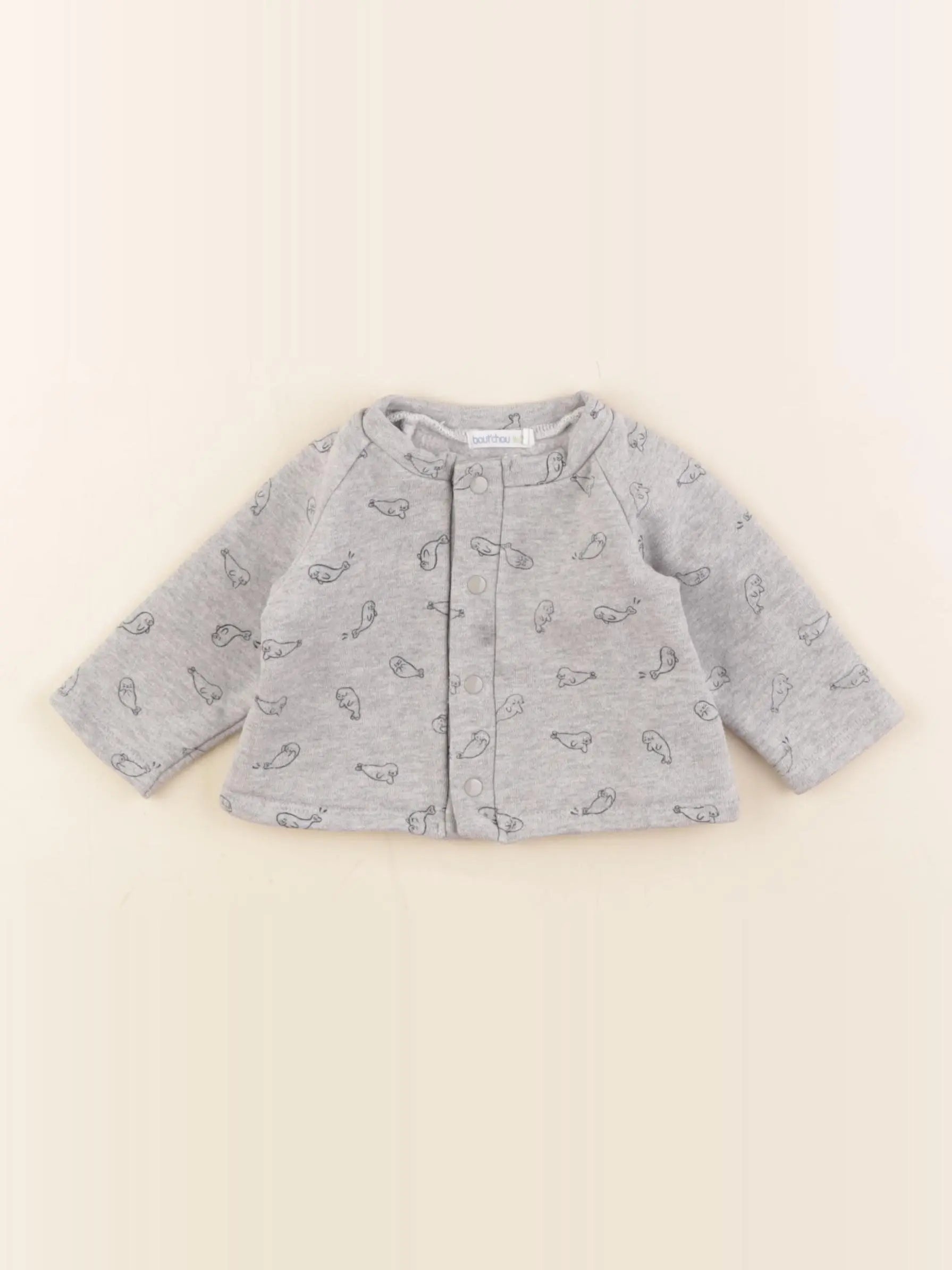 Boutchou - sweat gris - 1 mois