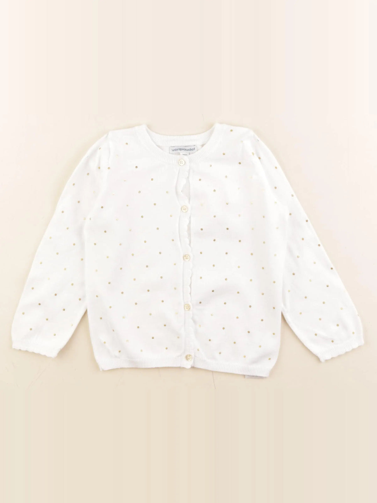 Vertbaudet - gilet blanc - 36 mois