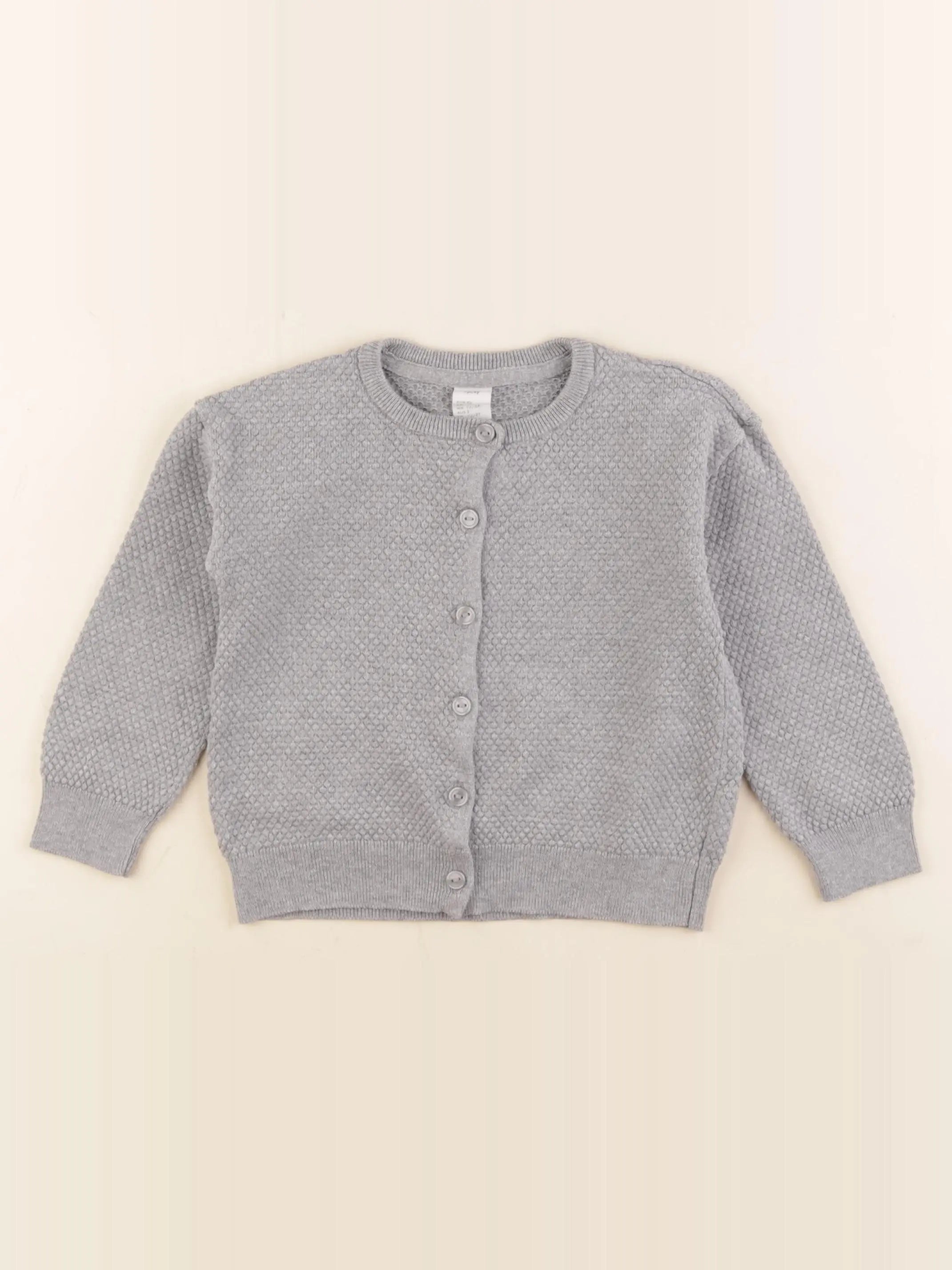 H&M - gilet gris - 18/24 mois