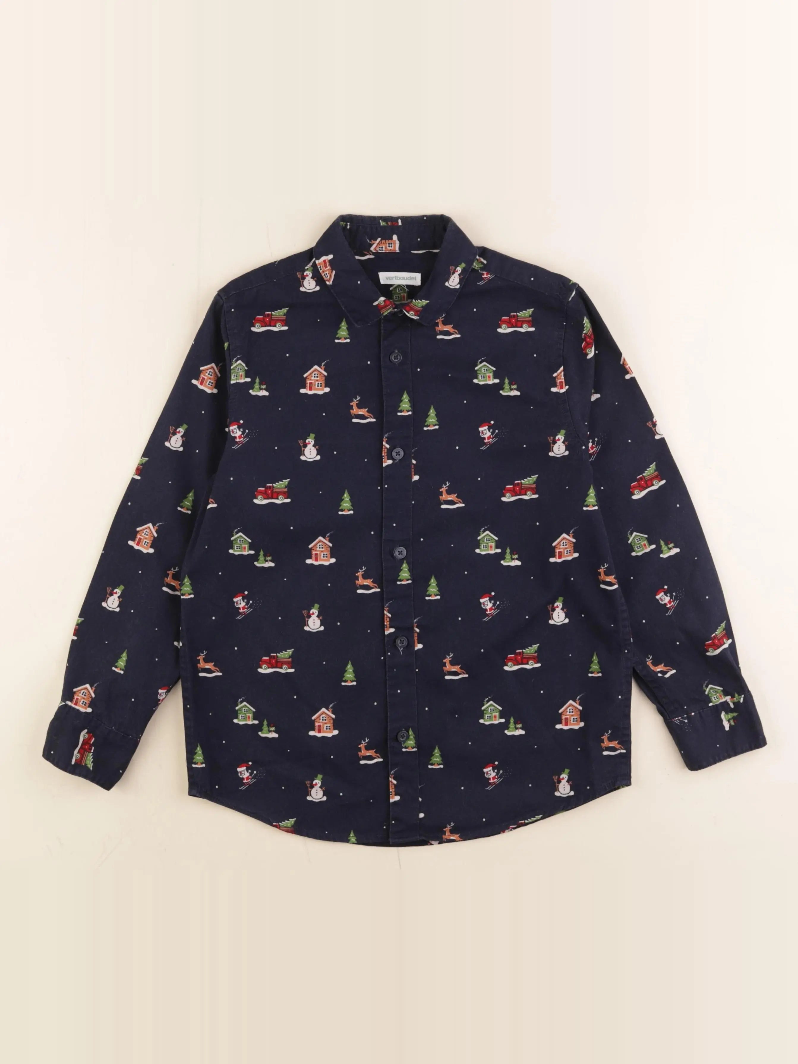 Vertbaudet - chemise bleu - 8 ans
