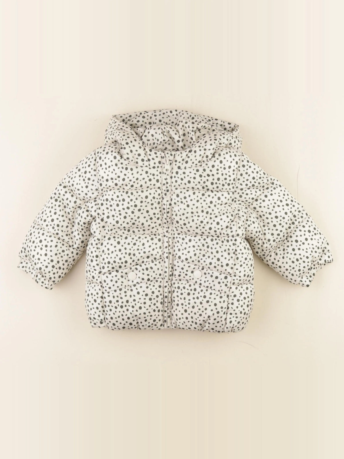 Mango - doudoune blanc, noir - 9/12 mois