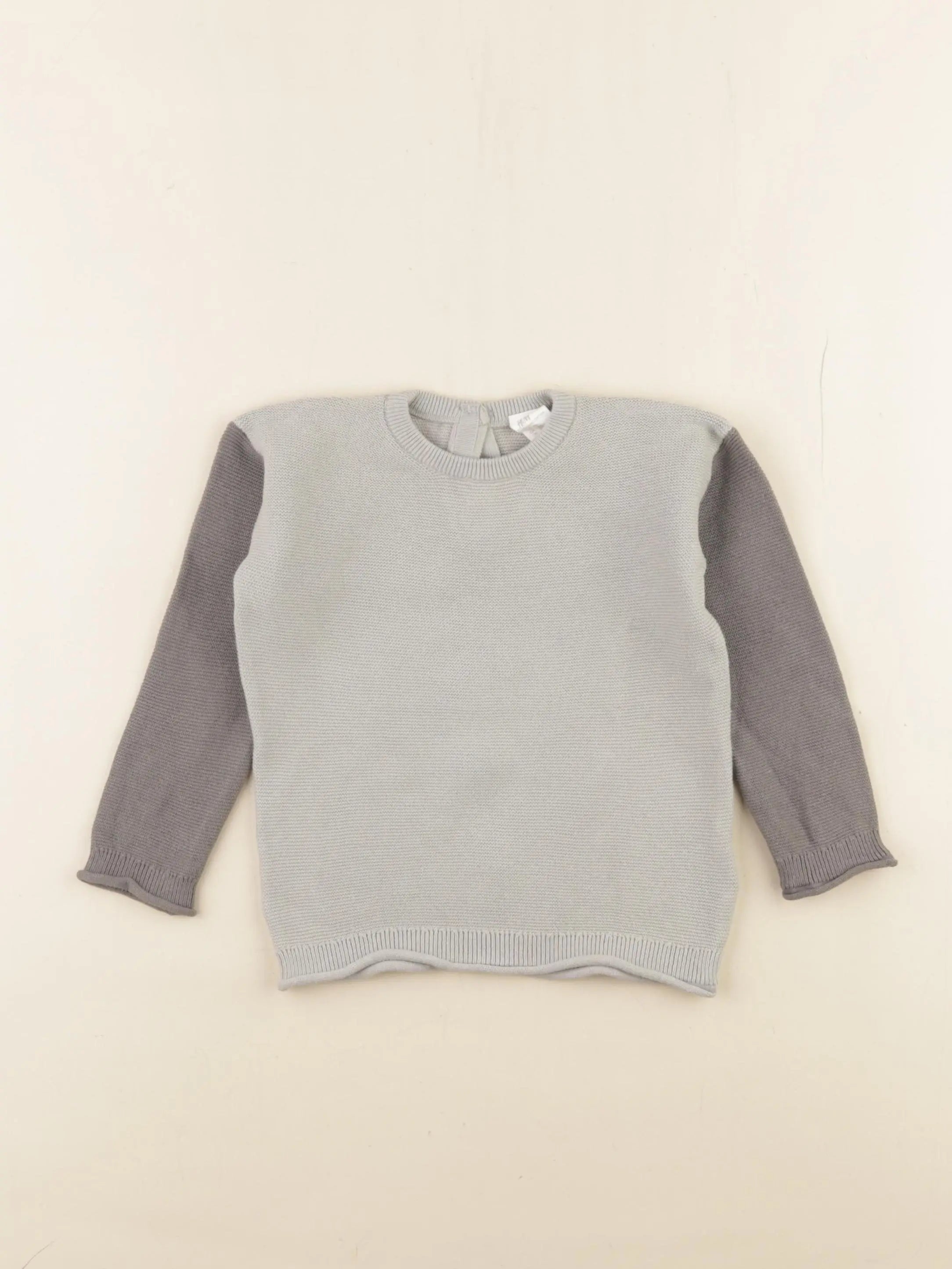 H&M - pull gris - 12/18 mois