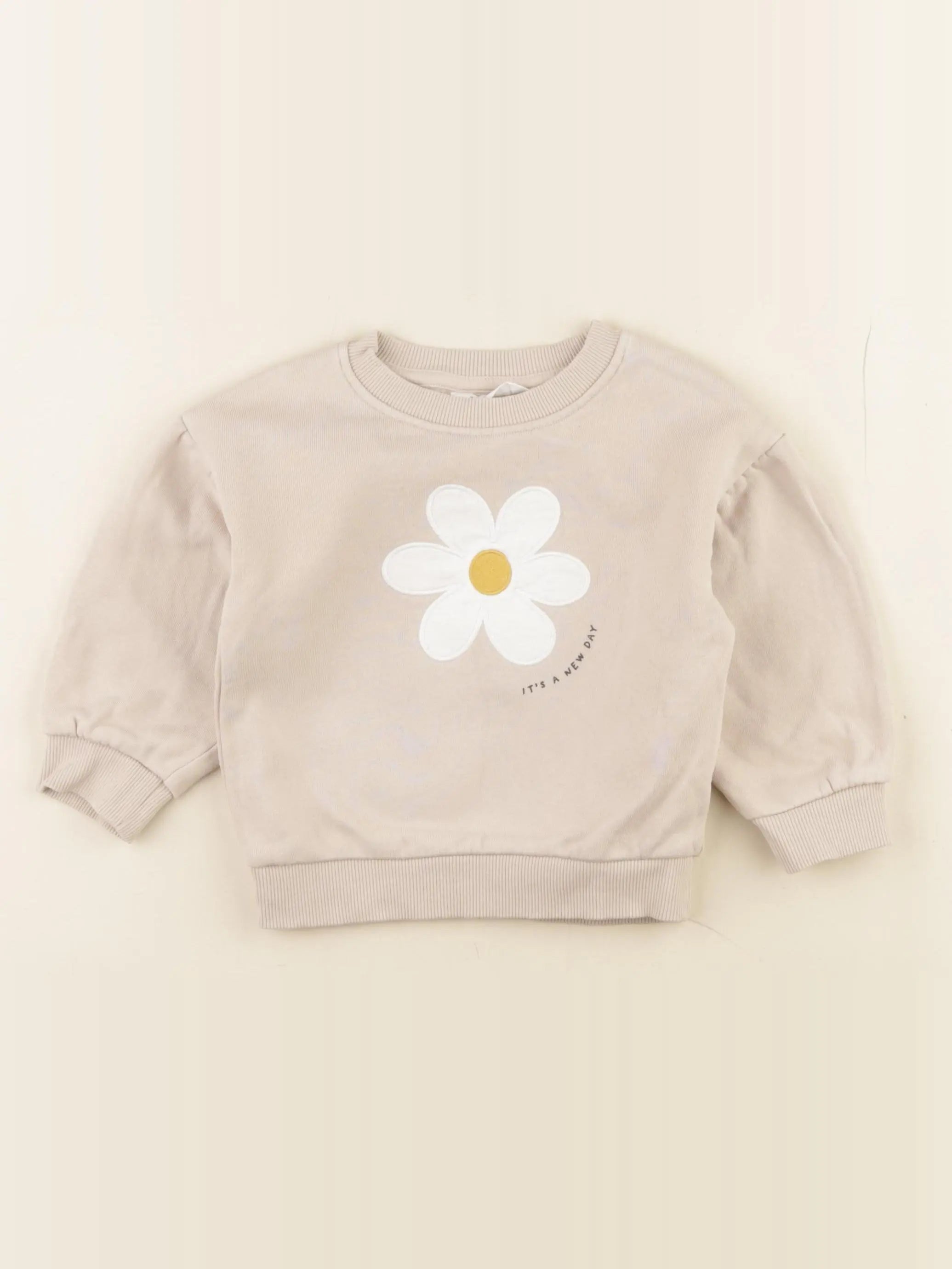 Mango - sweat beige - 9/12 mois