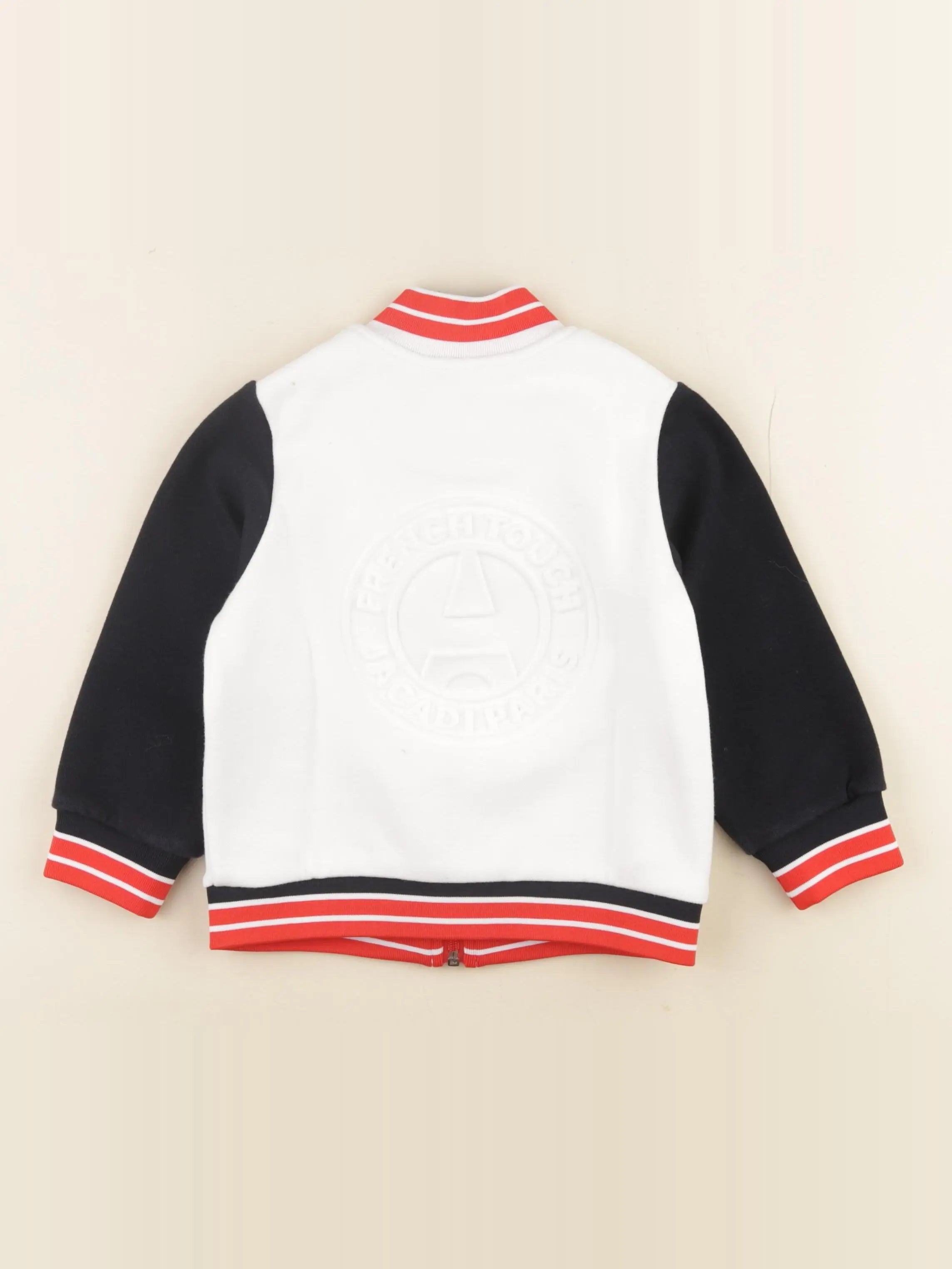 Jacadi - sweat imprimé au dos bleu, blanc - 3 ans